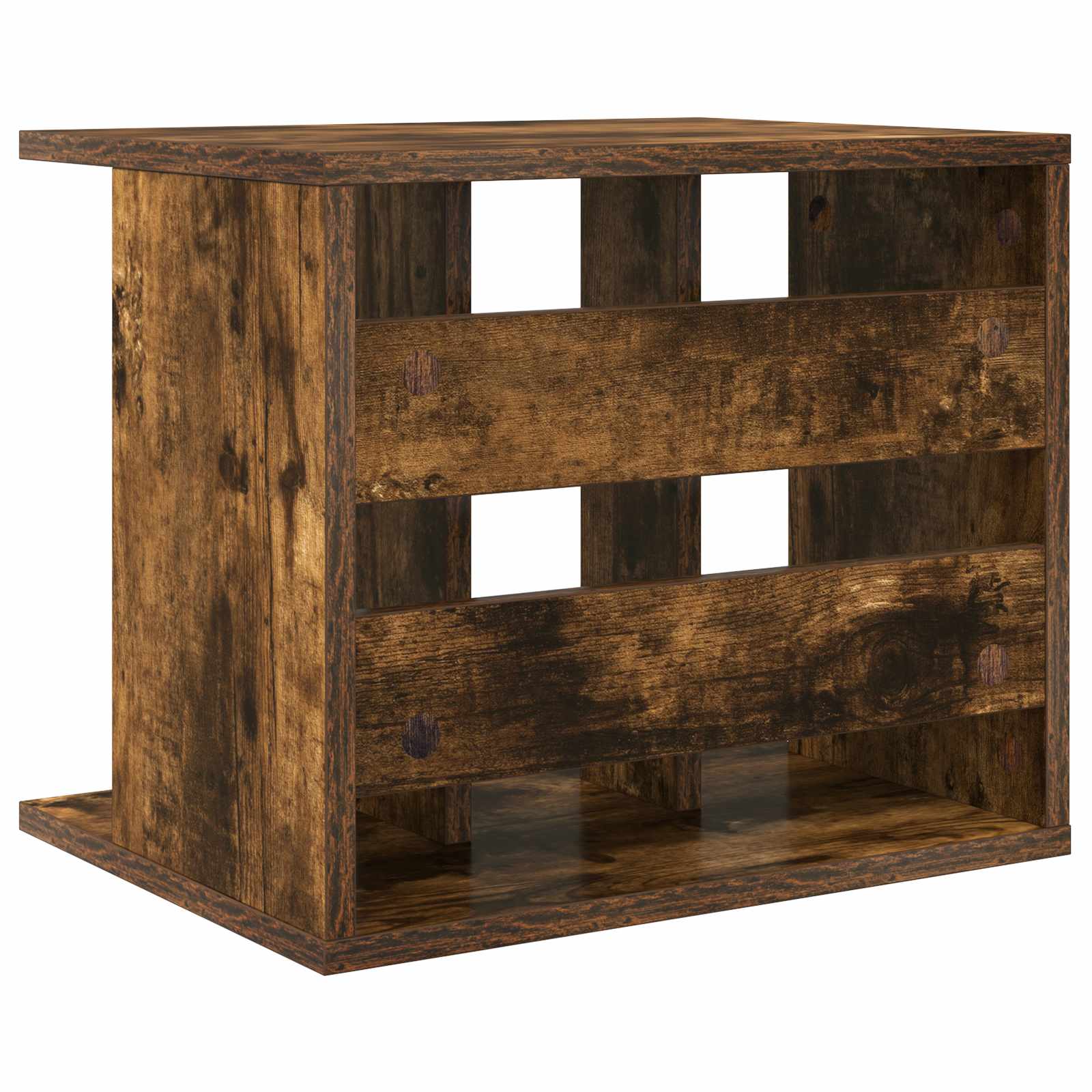 Vinilo įrašų saugojimas Dūminio ąžuolo 42 x 33 x 36 cm