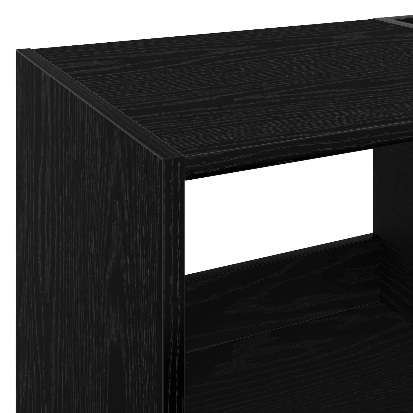 Plokštelių grotuvo stovas Juodojo ąžuolo 82 x 39,5 x 82,5 cm