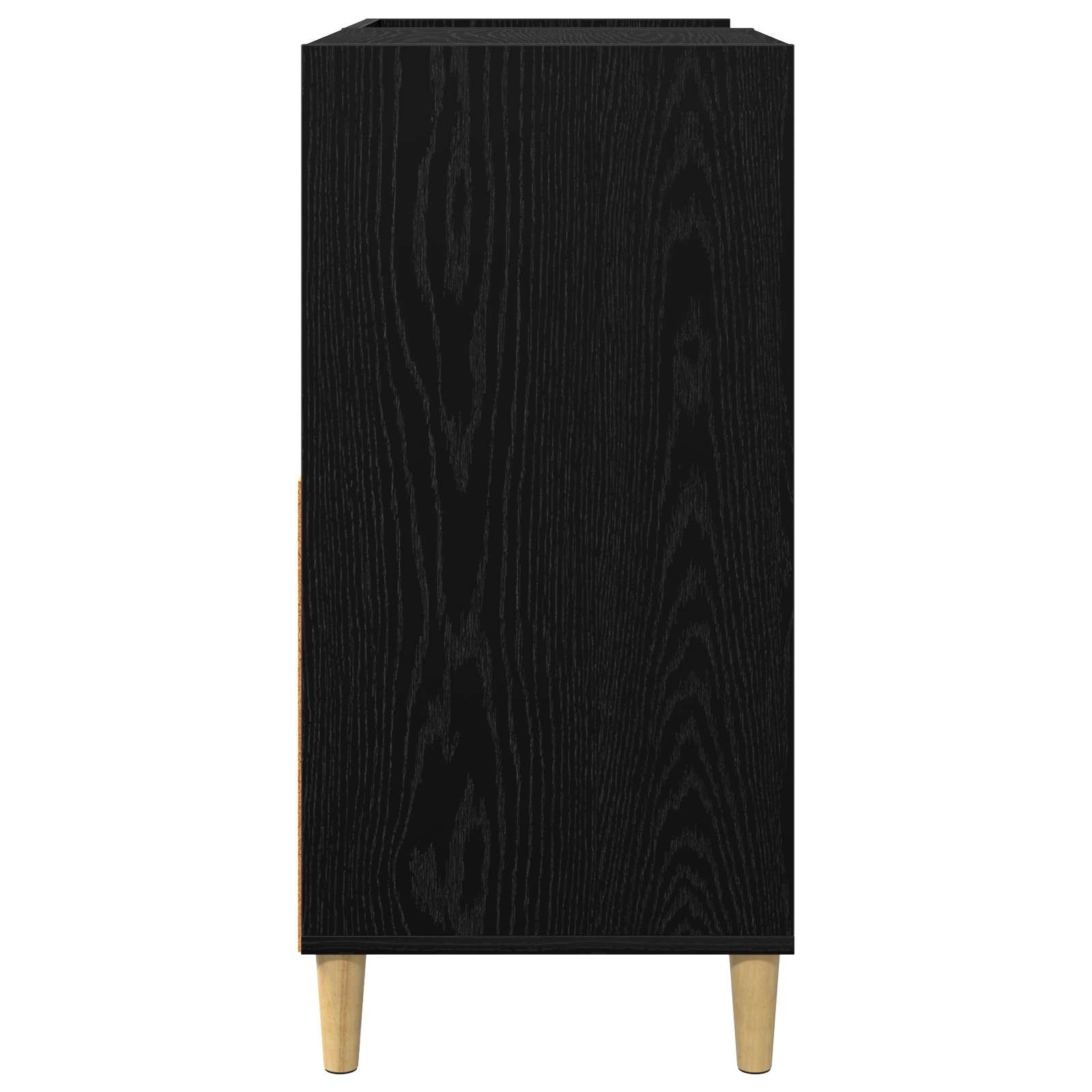 Plokštelių grotuvo stovas Juodojo ąžuolo 82 x 39,5 x 82,5 cm