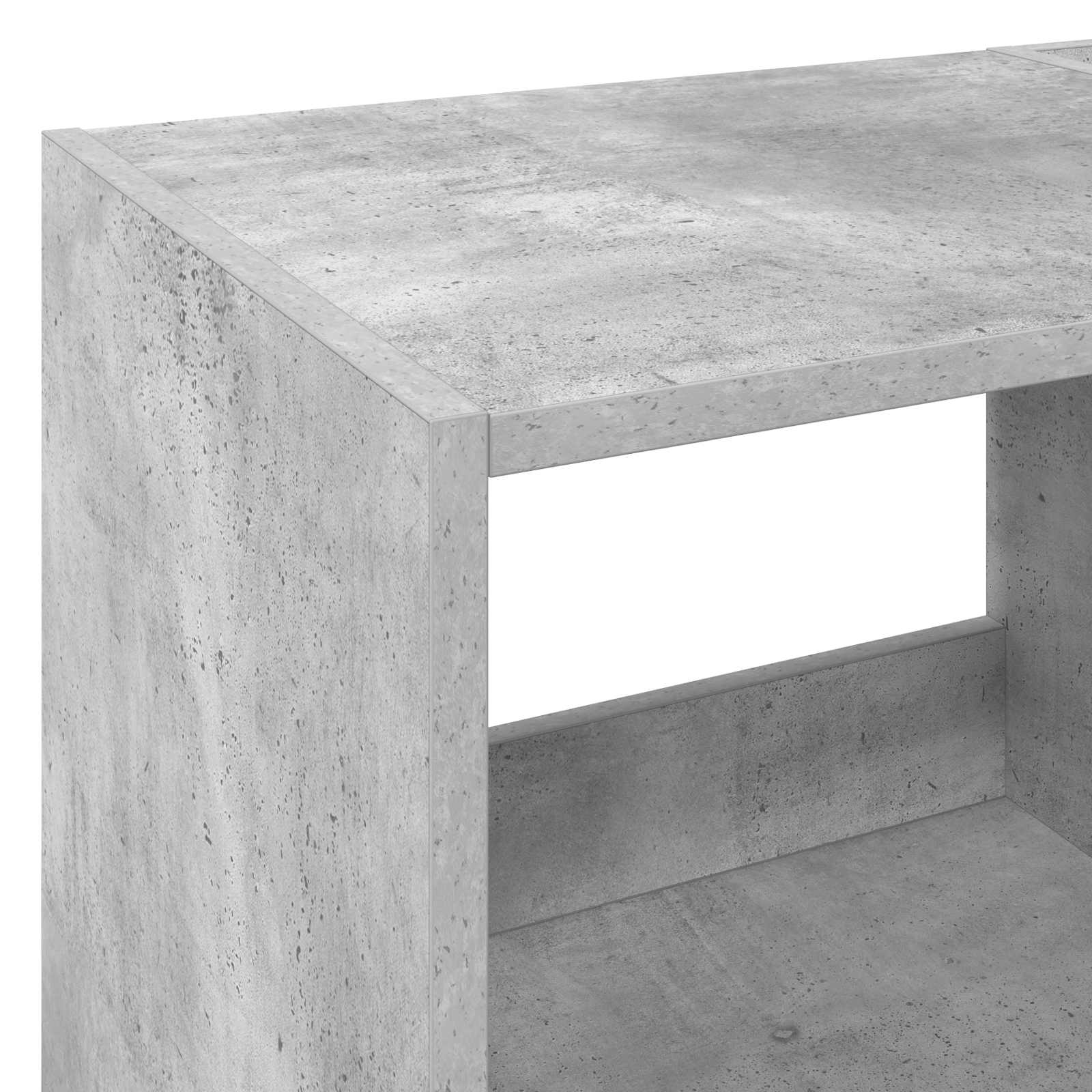 Plokštelių grotuvo stovas Betono pilka 82 x 39,5 x 82,5 cm