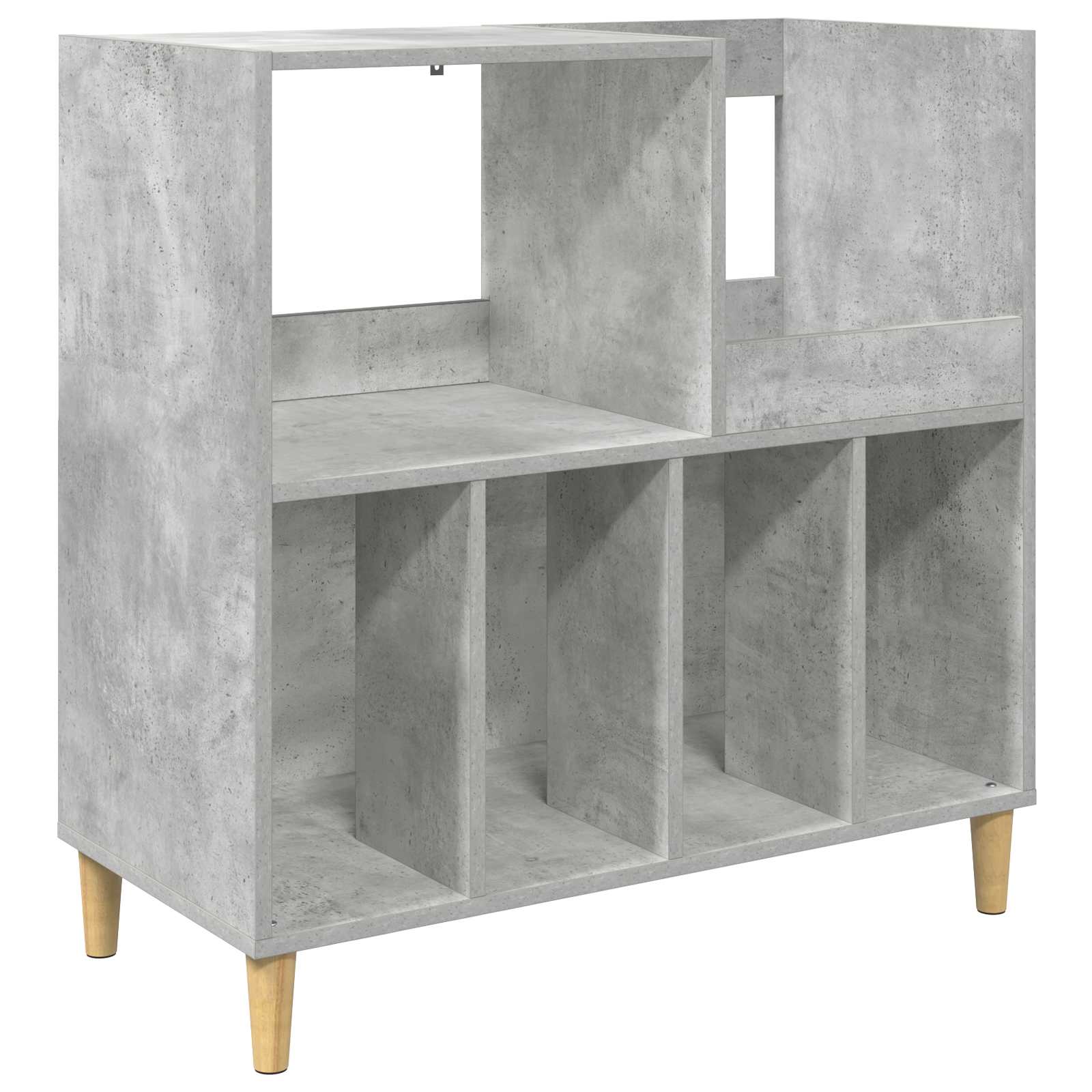 Plokštelių grotuvo stovas Betono pilka 82 x 39,5 x 82,5 cm