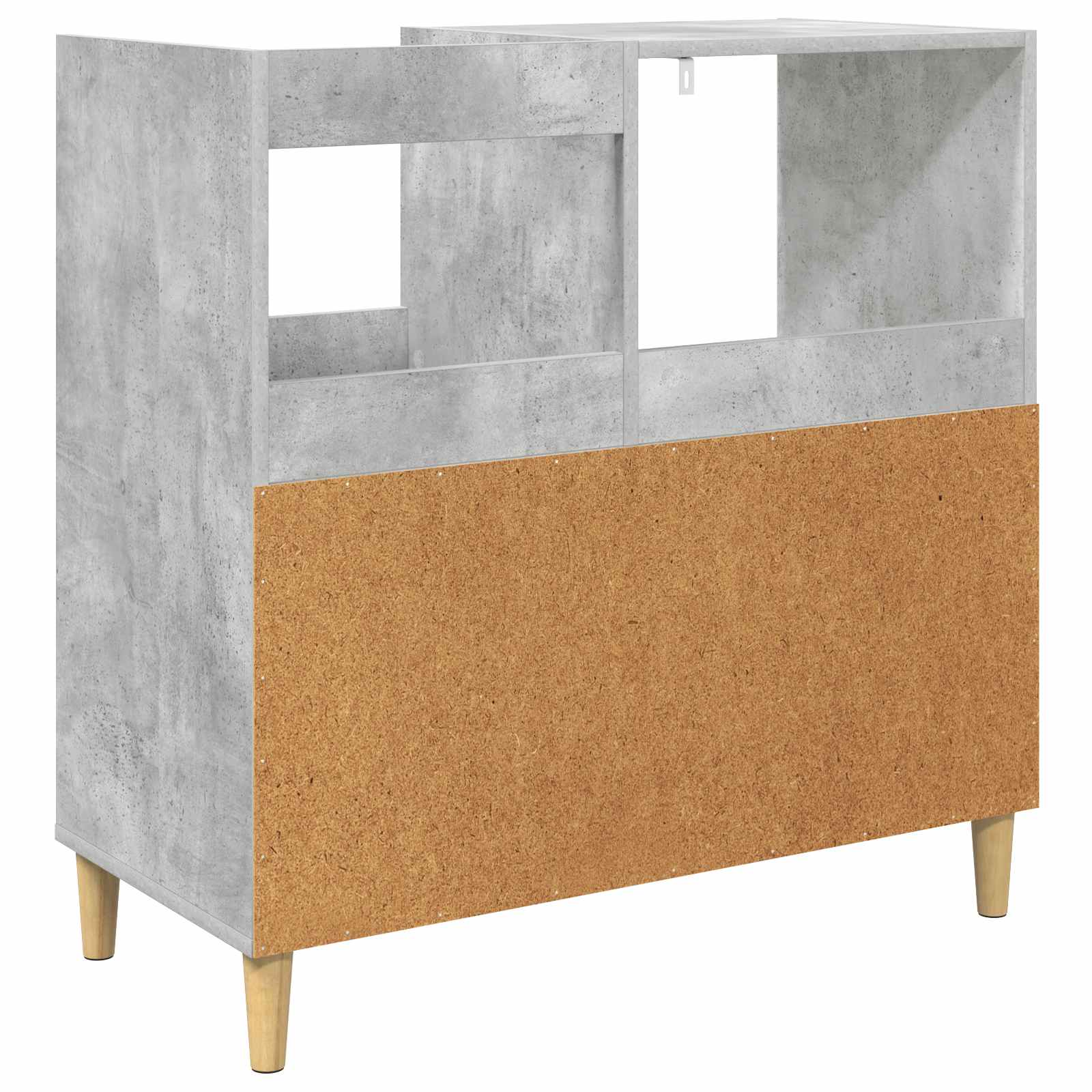 Plokštelių grotuvo stovas Betono pilka 82 x 39,5 x 82,5 cm