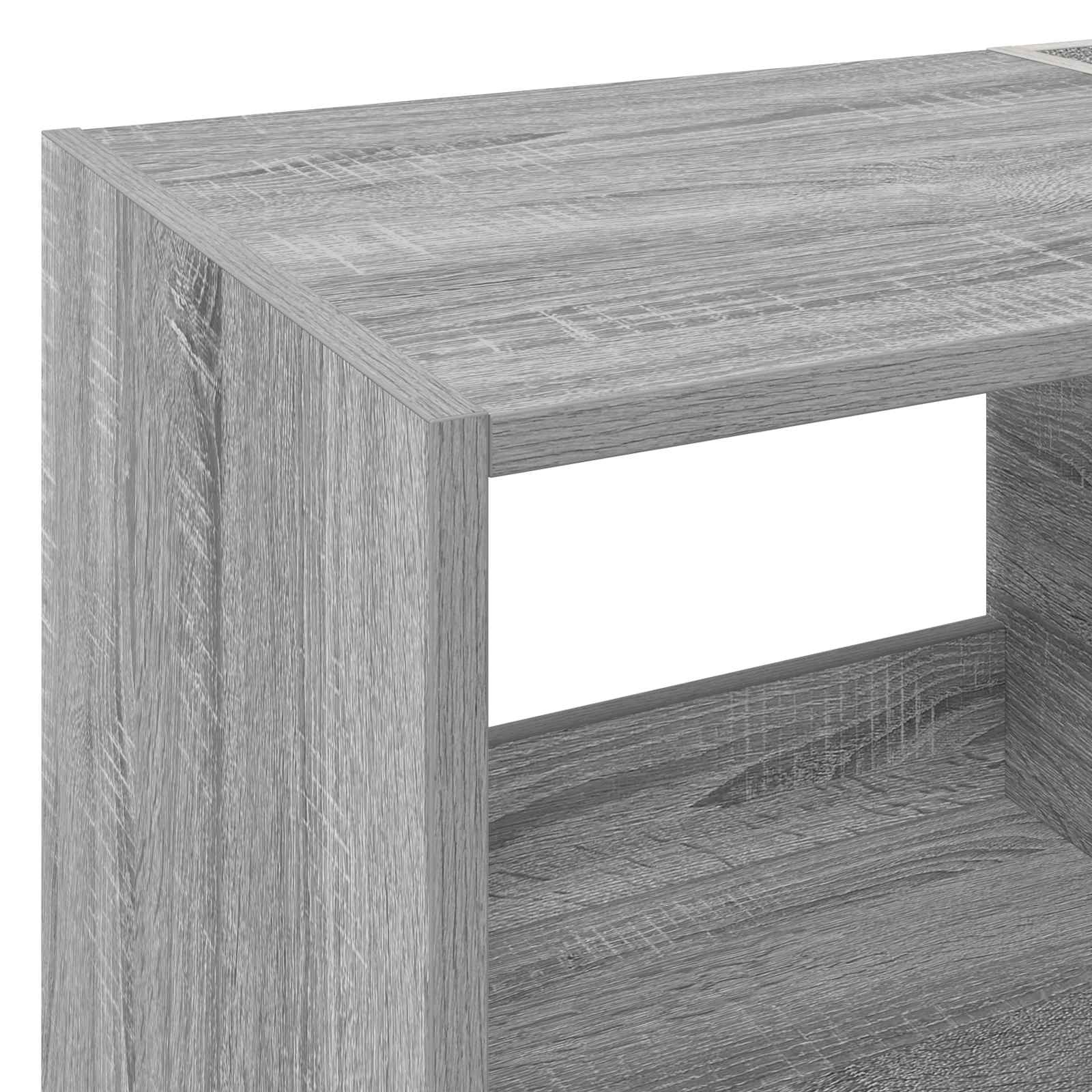 Plokštelių grotuvo stovas Pilka Sonoma 82 x 39,5 x 82,5 cm