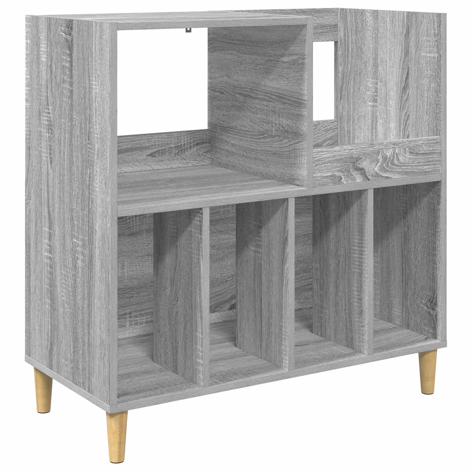 Plokštelių grotuvo stovas Pilka Sonoma 82 x 39,5 x 82,5 cm