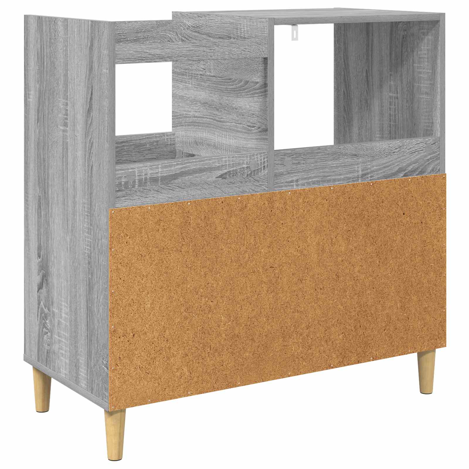 Plokštelių grotuvo stovas Pilka Sonoma 82 x 39,5 x 82,5 cm