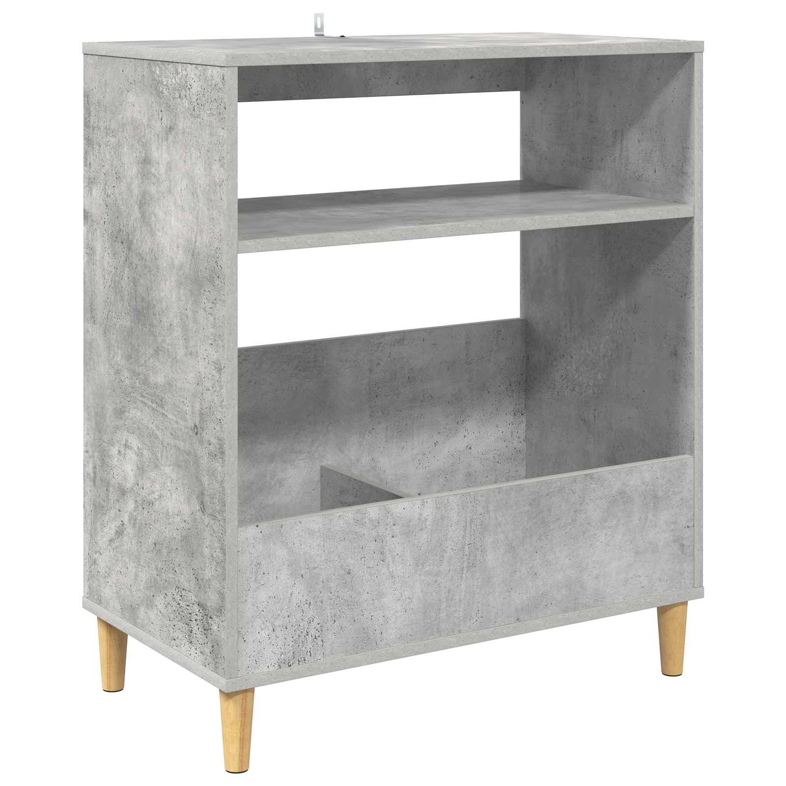 Plokštelių grotuvo stovas Betono pilka 71 x 39,5 x 83 cm