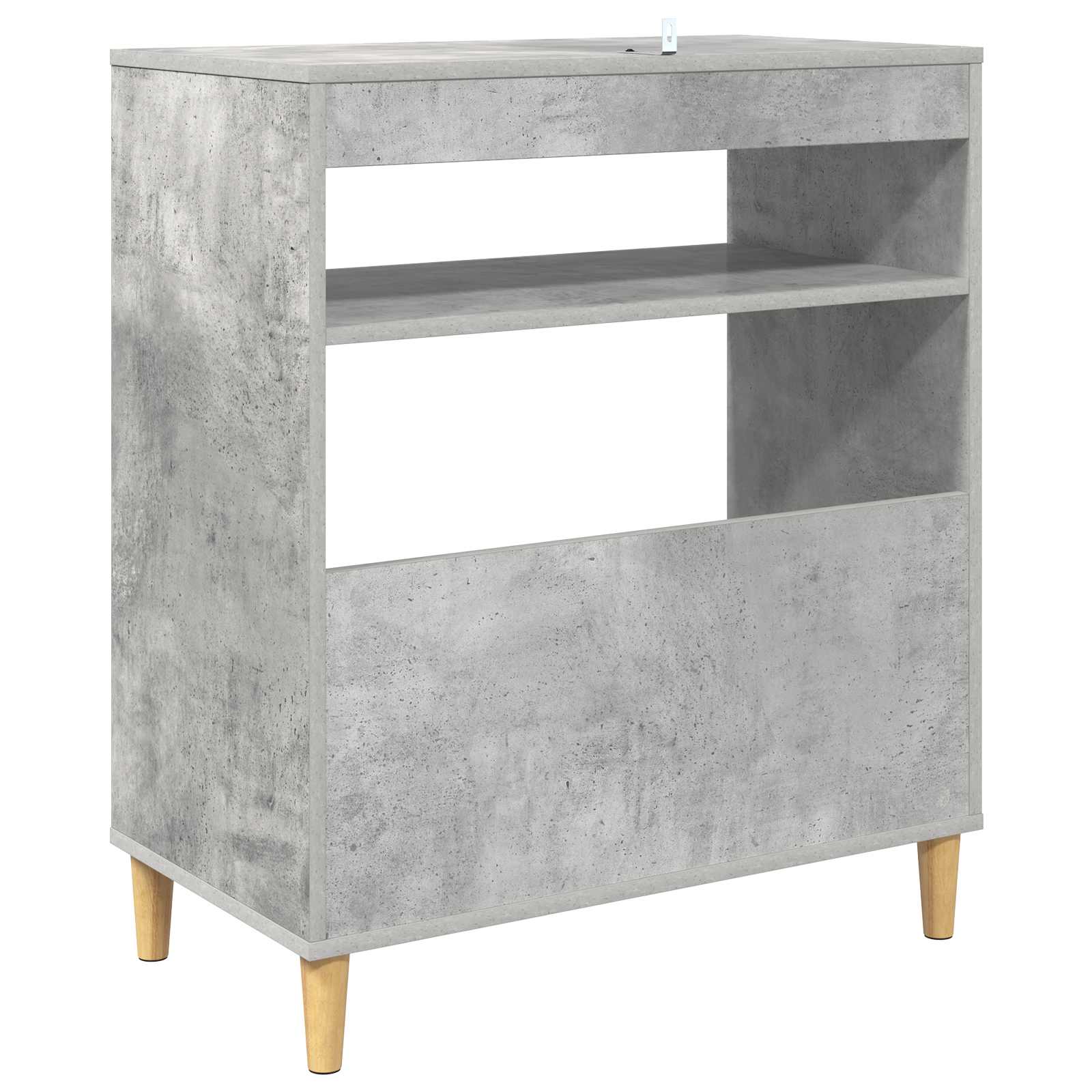 Plokštelių grotuvo stovas Betono pilka 71 x 39,5 x 83 cm