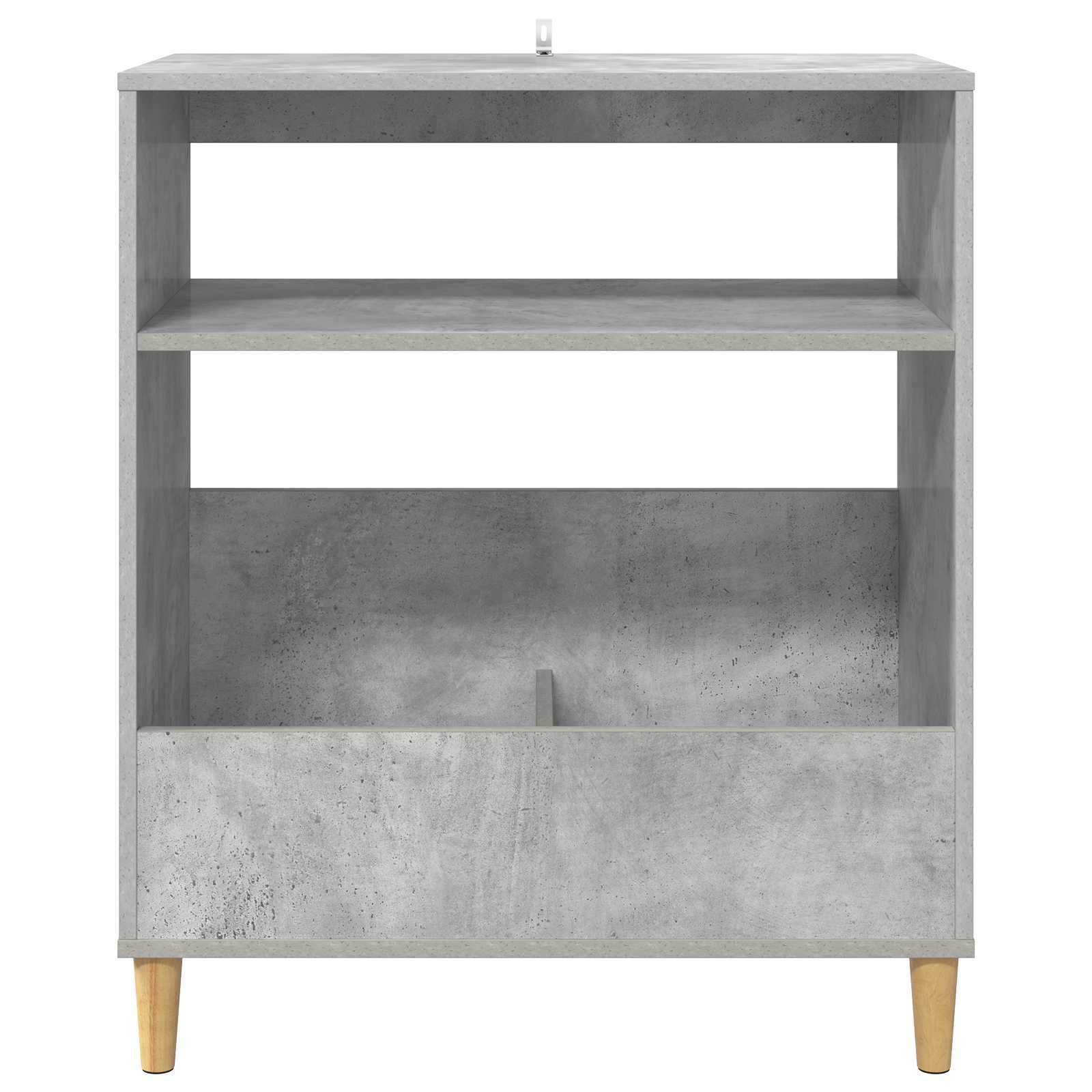 Plokštelių grotuvo stovas Betono pilka 71 x 39,5 x 83 cm
