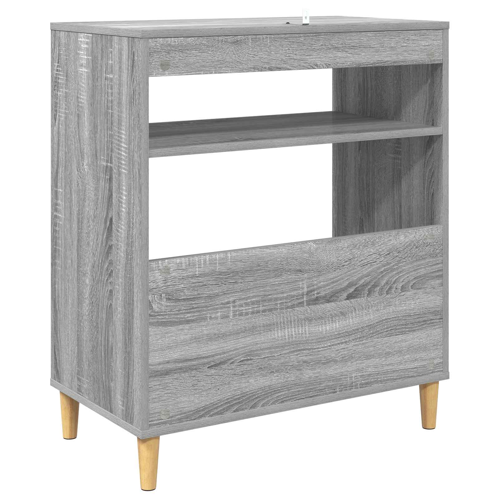 Plokštelių grotuvo stovas Pilka Sonoma 71 x 39,5 x 83 cm