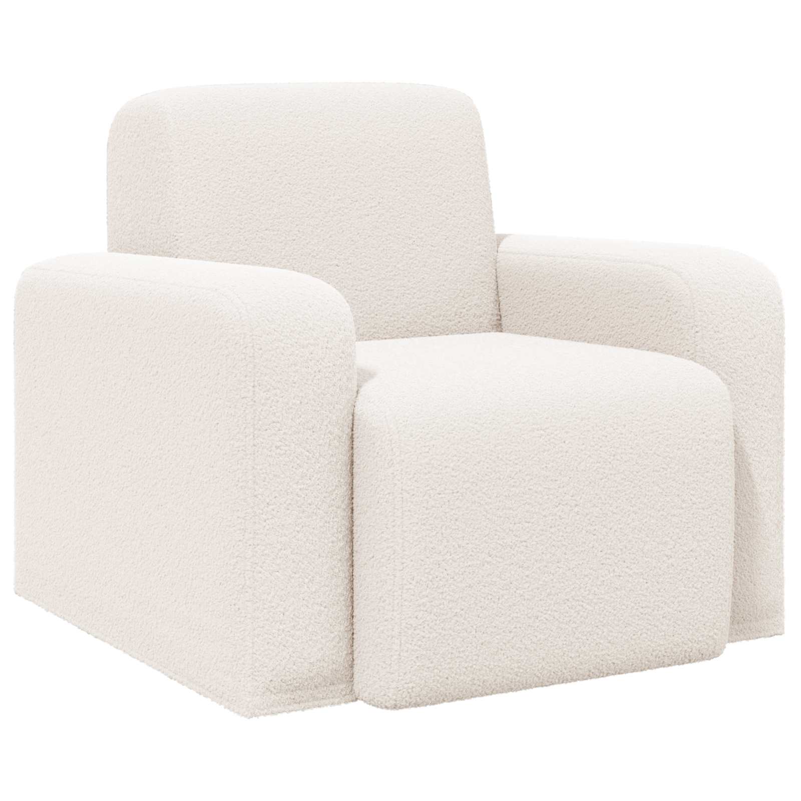 Krėslas Kreminė Bouclé