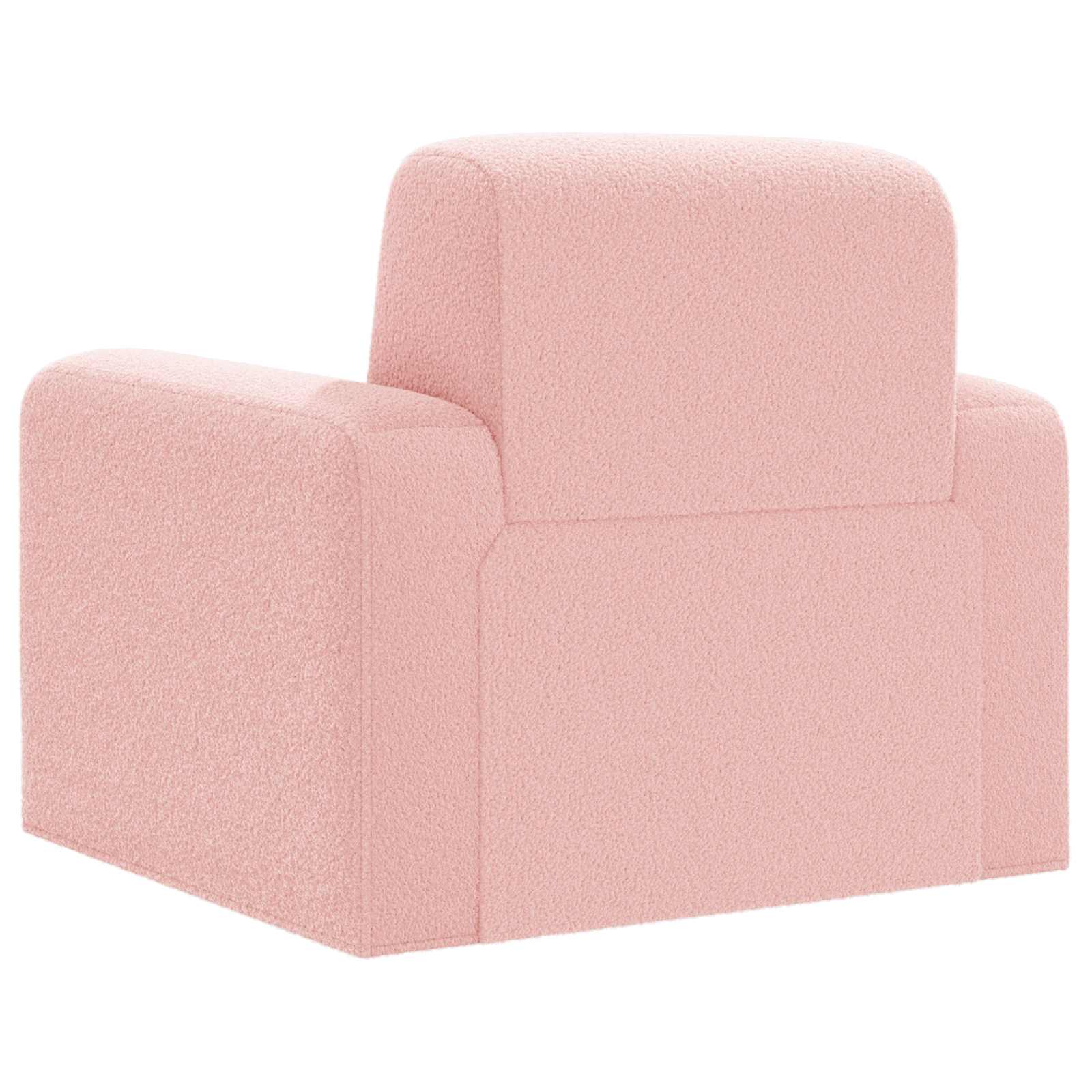 Krėslas Rožinė Bouclé