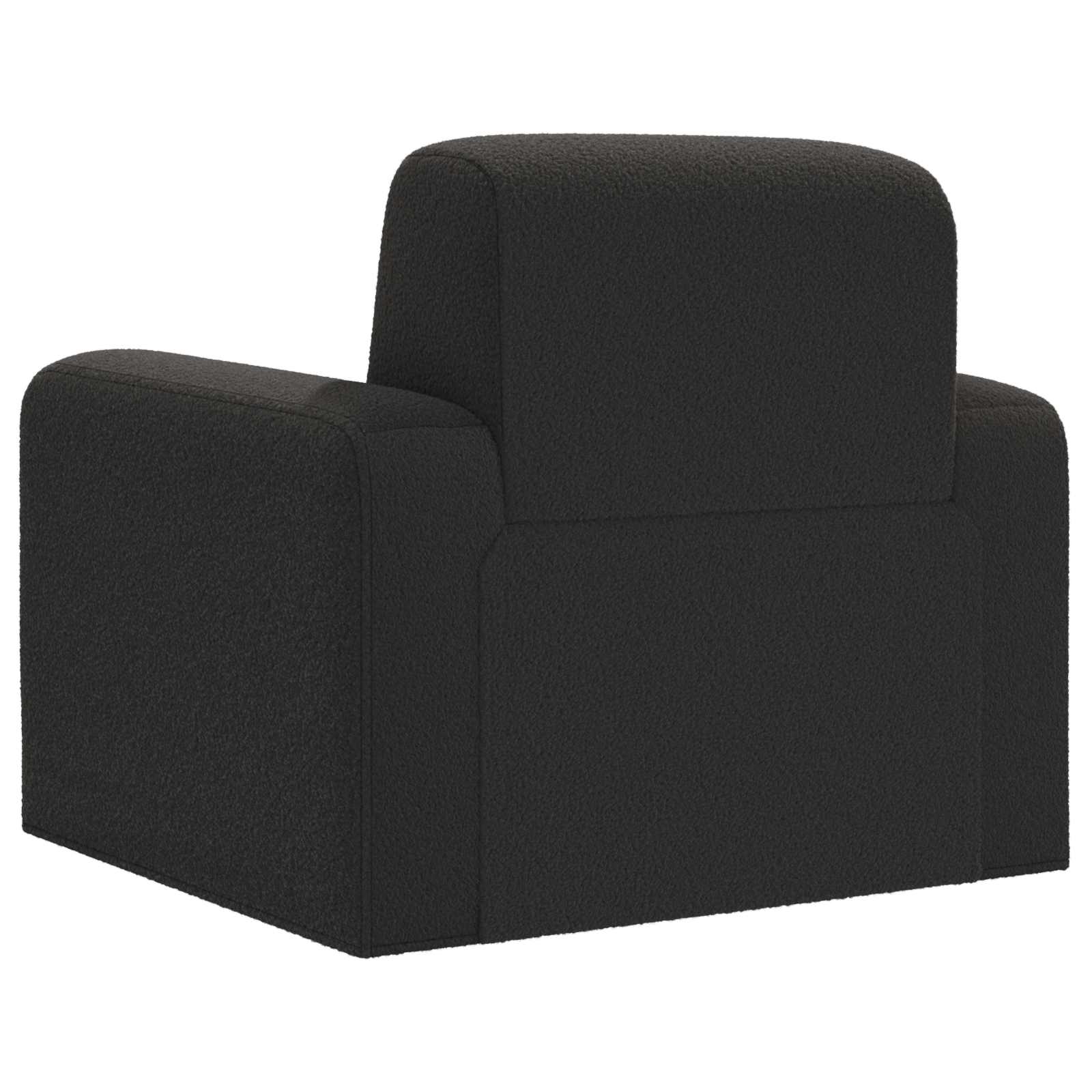 Krėslas Juoda Bouclé
