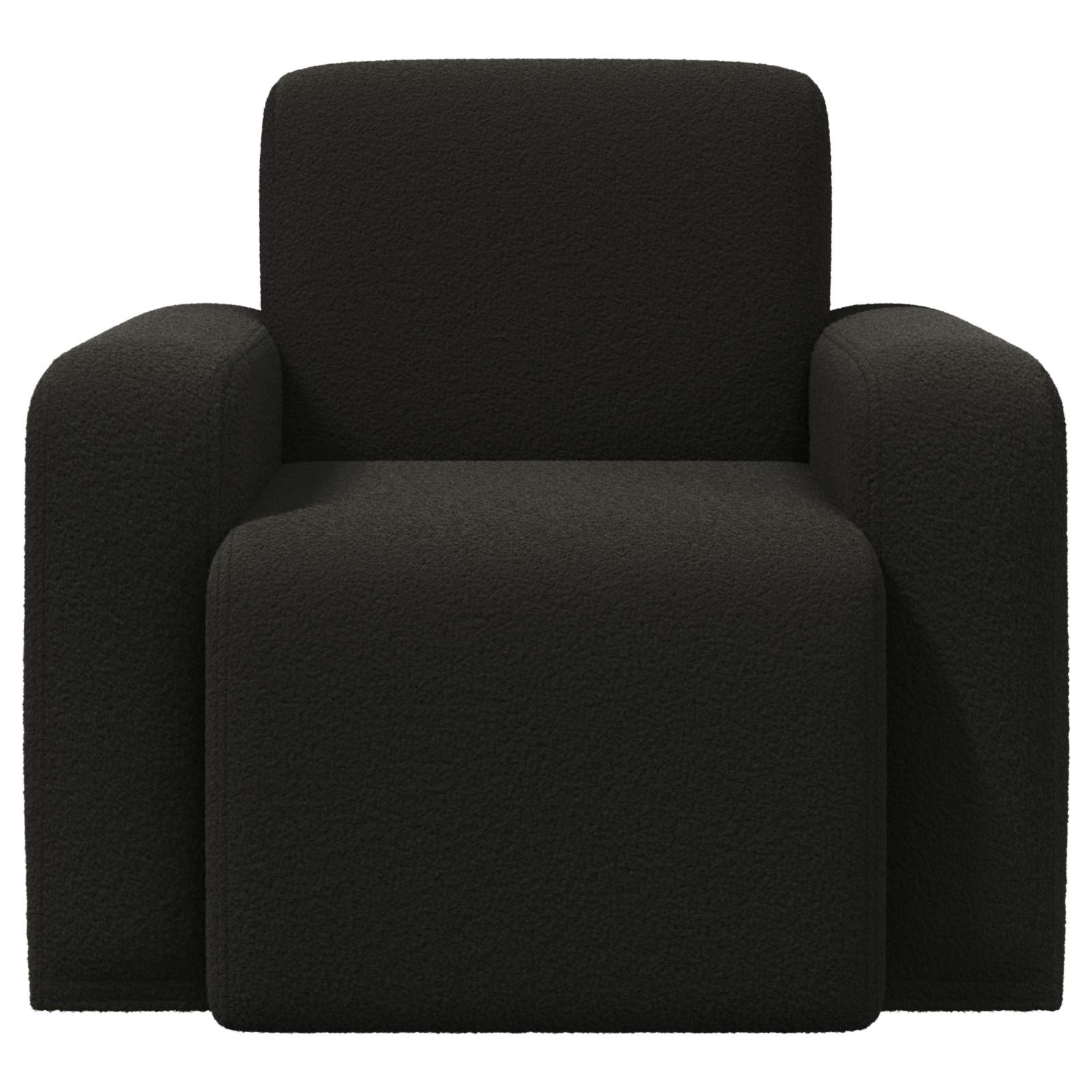 Krėslas Juoda Bouclé