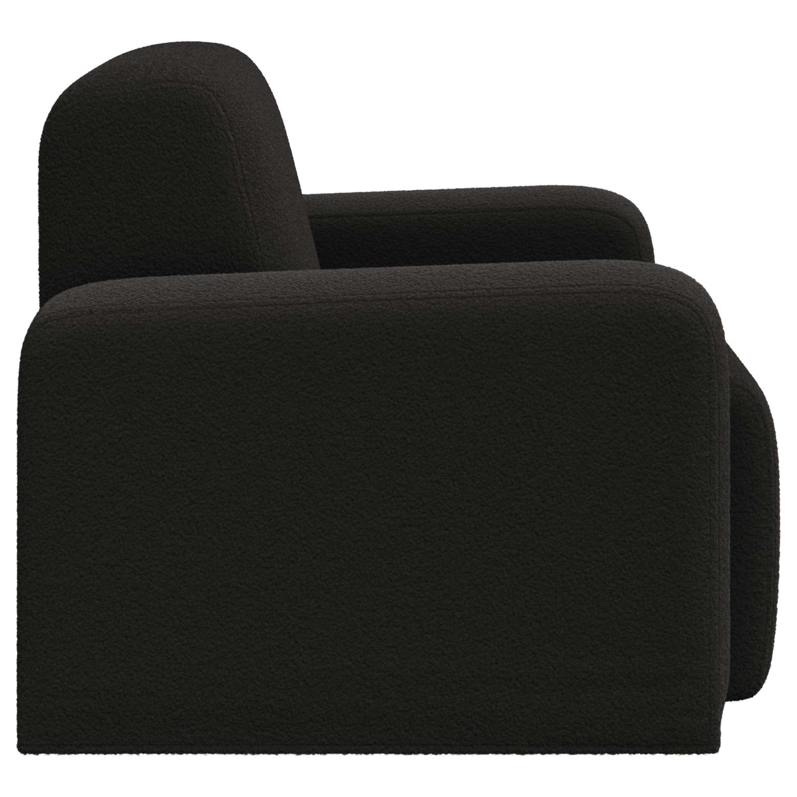Krėslas Juoda Bouclé