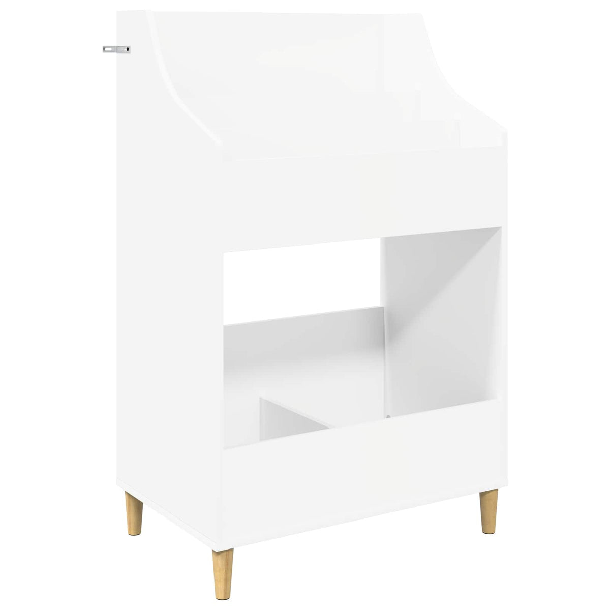 Medijos lentynos rinkinys 3 vnt. Balta 212 x 46 x 112 cm