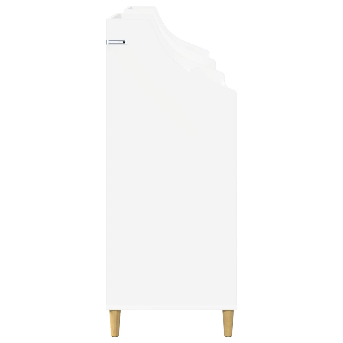 Medijos lentynos rinkinys 3 vnt. Balta 212 x 46 x 112 cm