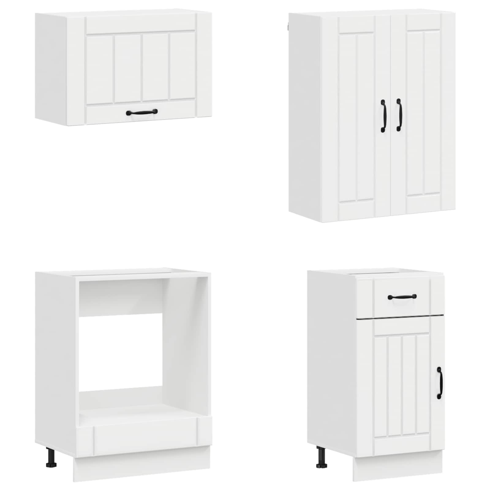 Virtuvės vienetas LUCCA 8 pcs Itin blizgi balta