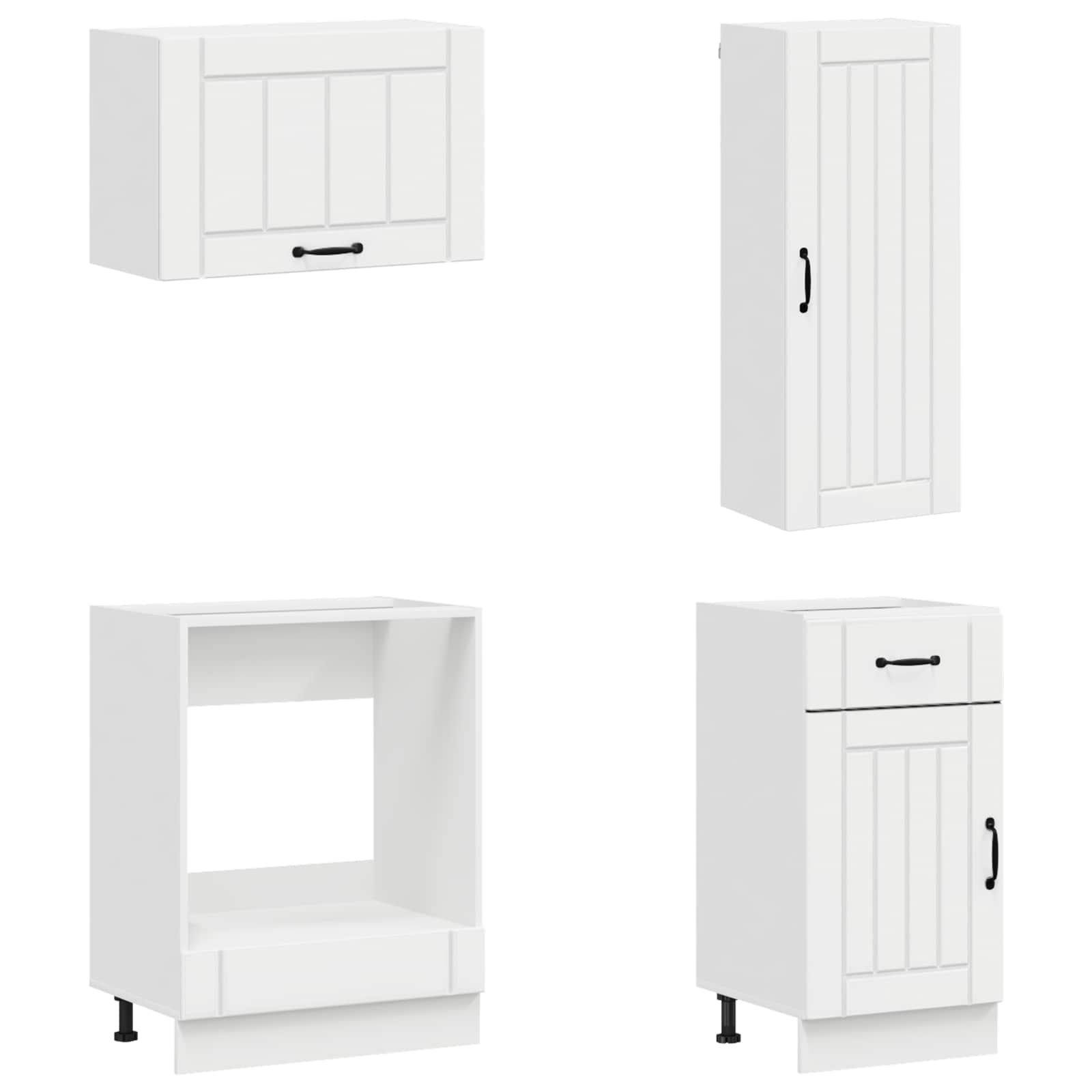 Virtuvės vienetas LUCCA 8 pcs Itin blizgi balta