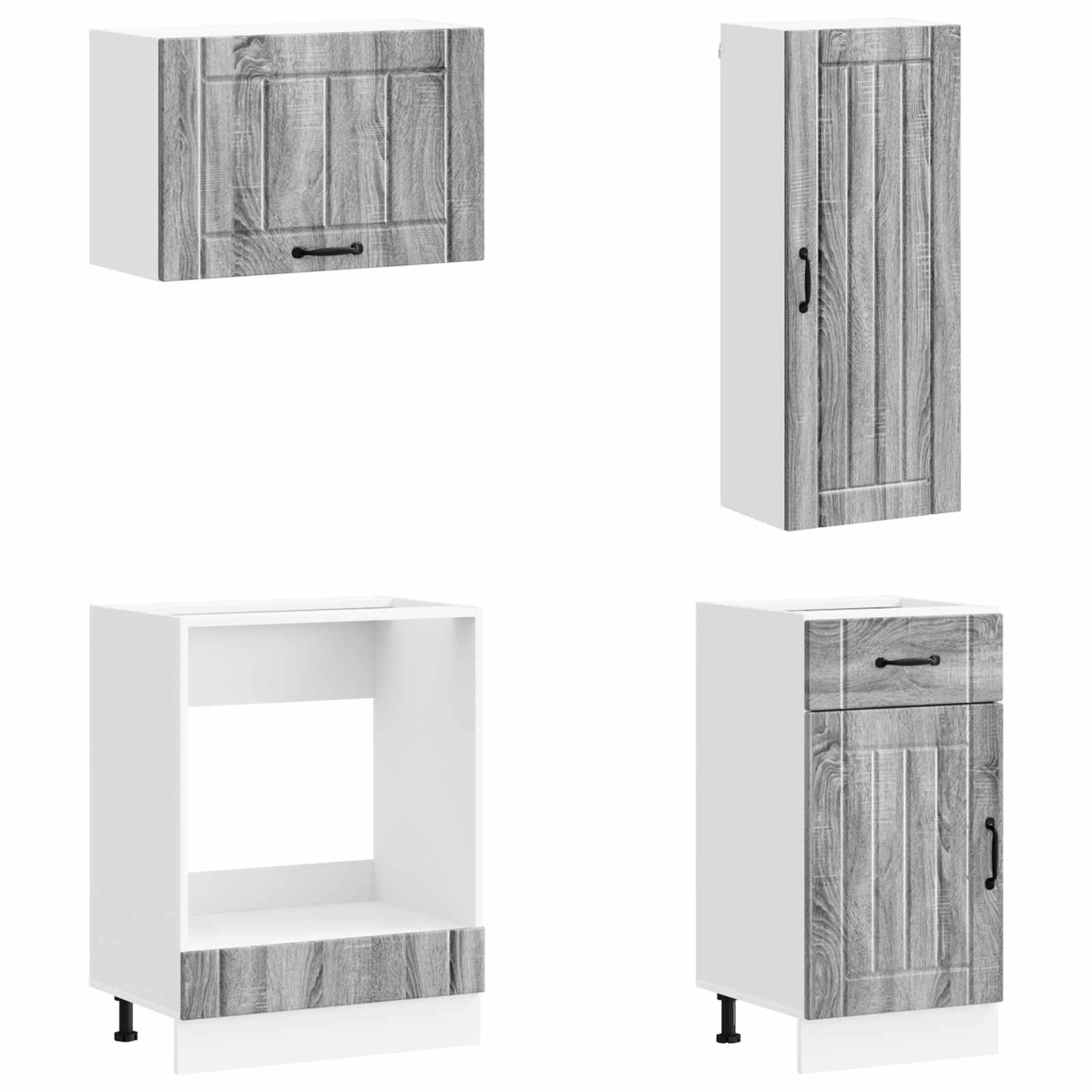 Virtuvės vienetas LUCCA 8 pcs Pilka Sonoma Apdirbta mediena