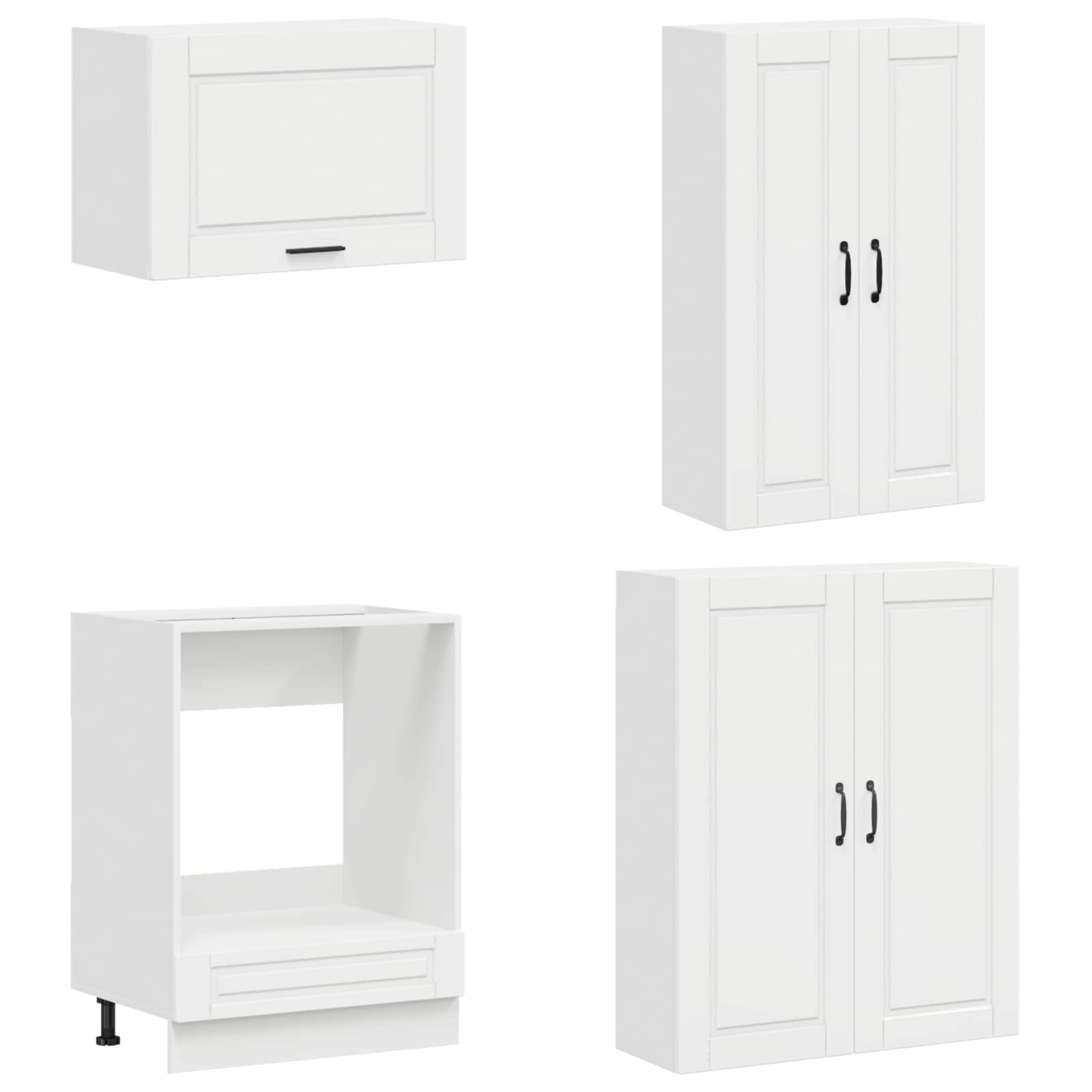 Virtuvės vienetas PORTO 8 pcs Itin blizgi balta