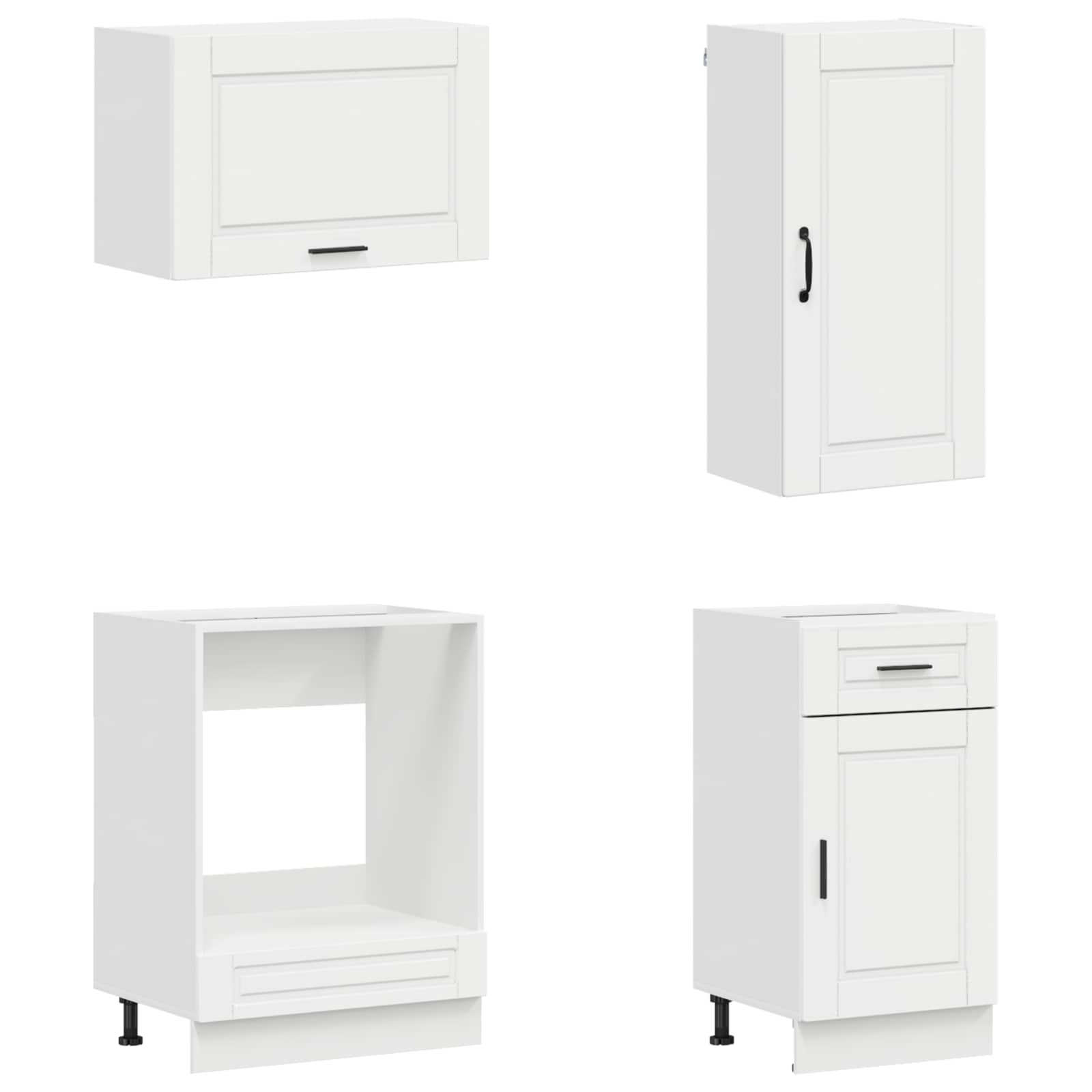 Virtuvės vienetas PORTO 8 pcs Itin blizgi balta