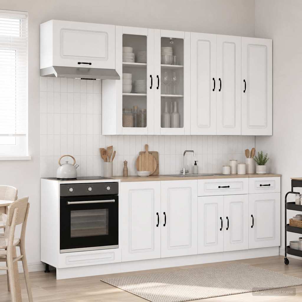 Virtuvės vienetas KALMAR 8 pcs Balta Apdirbta mediena