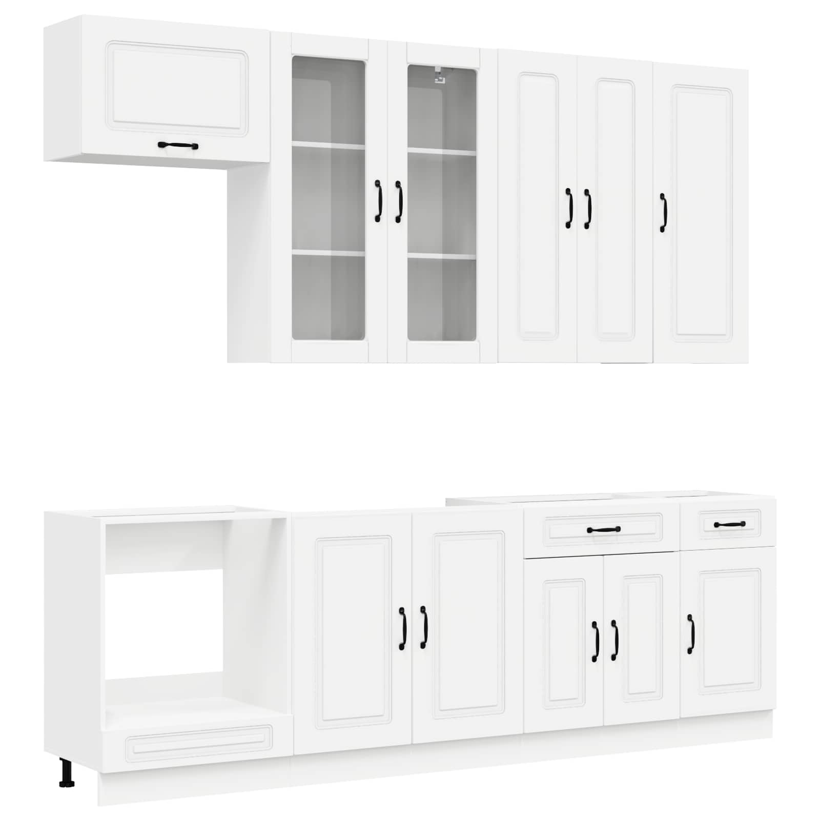 Virtuvės vienetas KALMAR 8 pcs Balta Apdirbta mediena