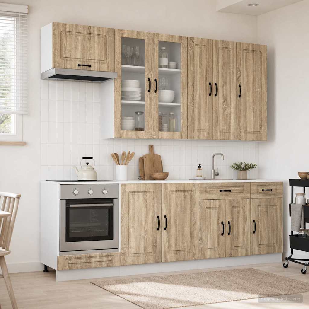Virtuvės vienetas KALMAR 8 pcs Sonoma ąžuolas Apdirbta mediena