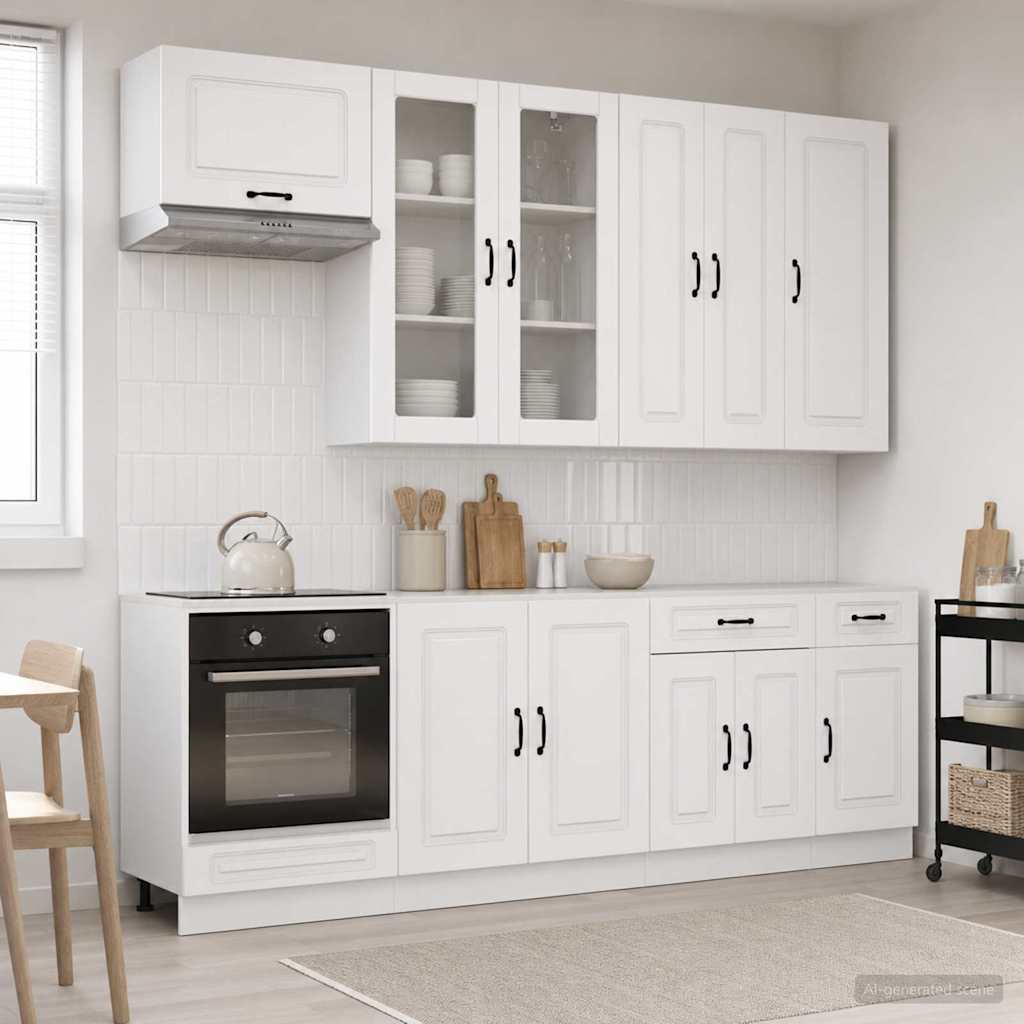 Virtuvės vienetas KALMAR 8 pcs Itin blizgi balta