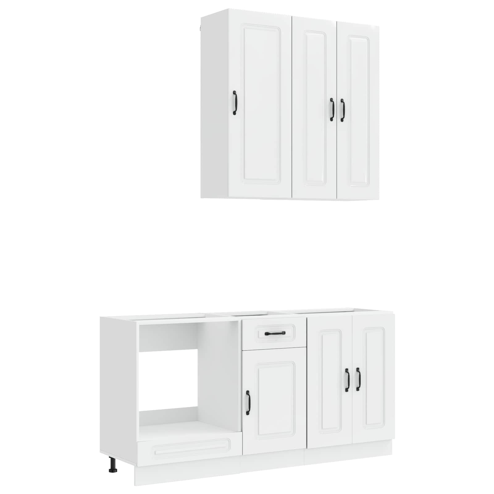 Virtuvės vienetas KALMAR 5 pcs Itin blizgi balta