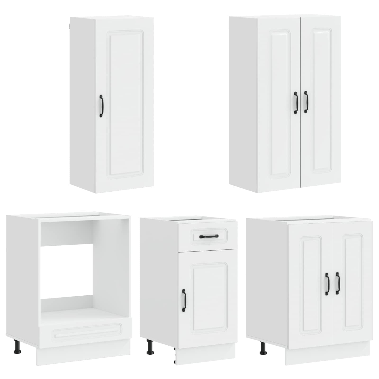 Virtuvės vienetas KALMAR 5 pcs Itin blizgi balta