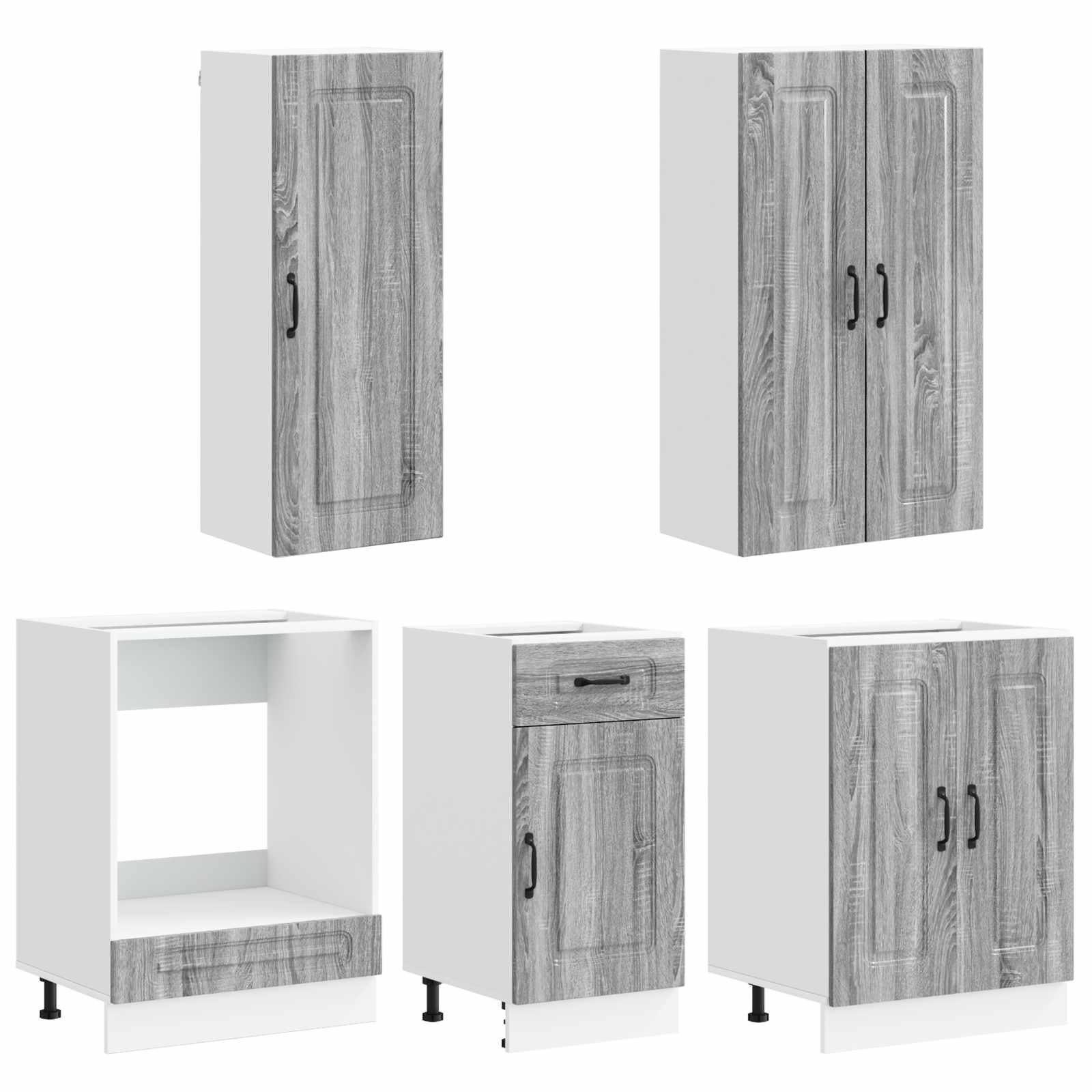 Virtuvės vienetas KALMAR 5 pcs Pilka Sonoma Apdirbta mediena