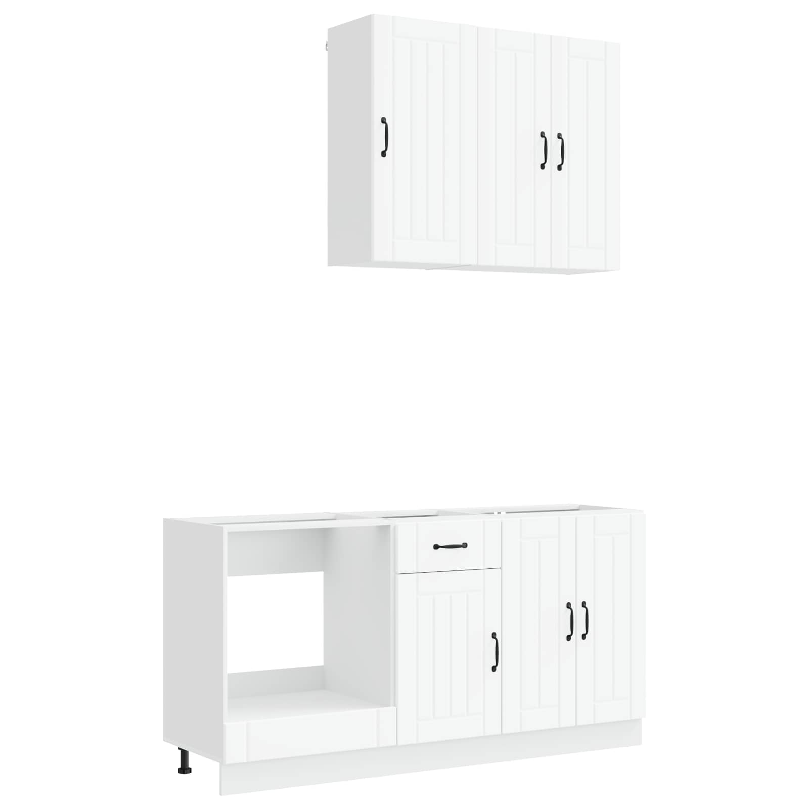 Virtuvės vienetas LUCCA 5 pcs Balta Apdirbta mediena