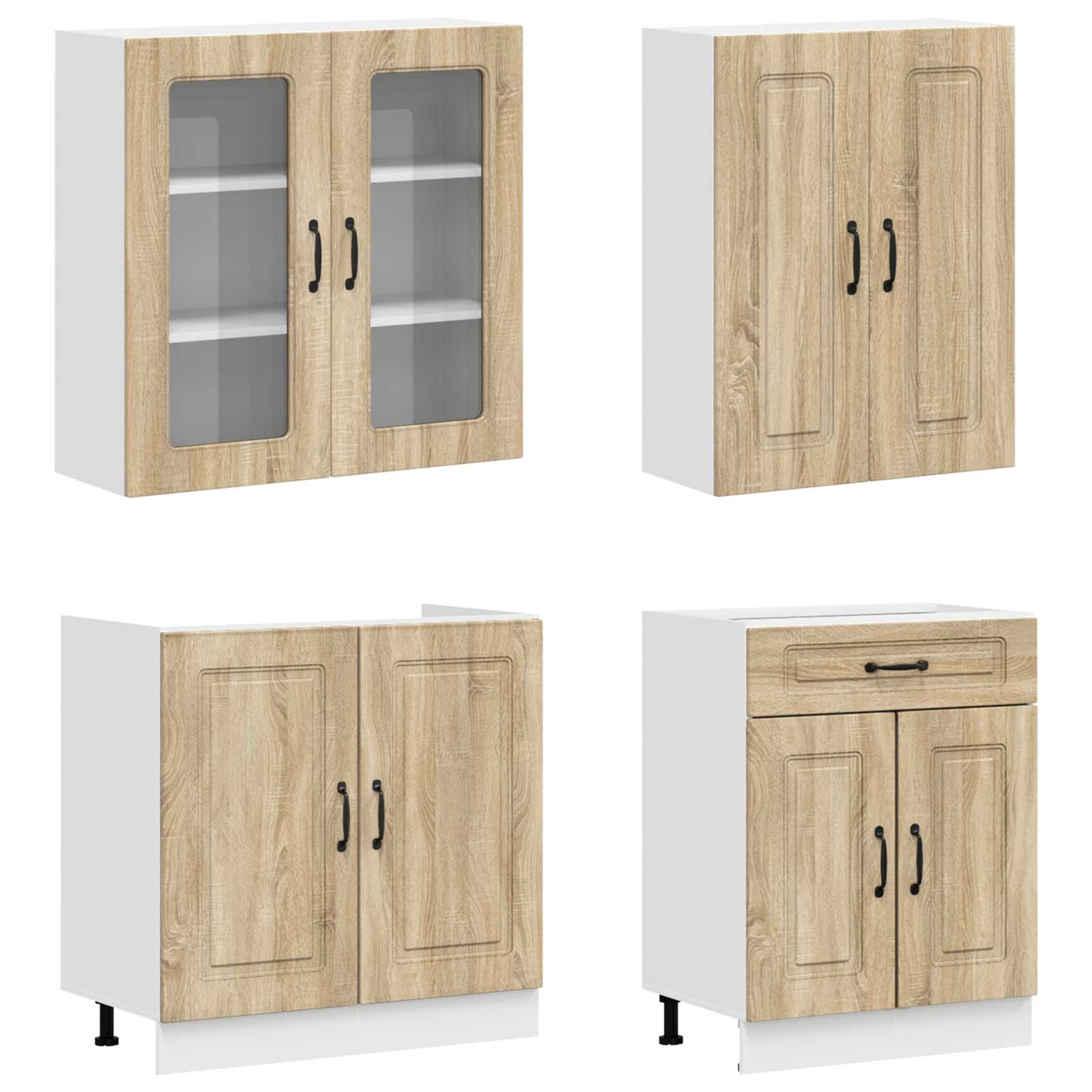 Virtuvės vienetas KALMAR 4 pcs Sonoma ąžuolas Apdirbta mediena
