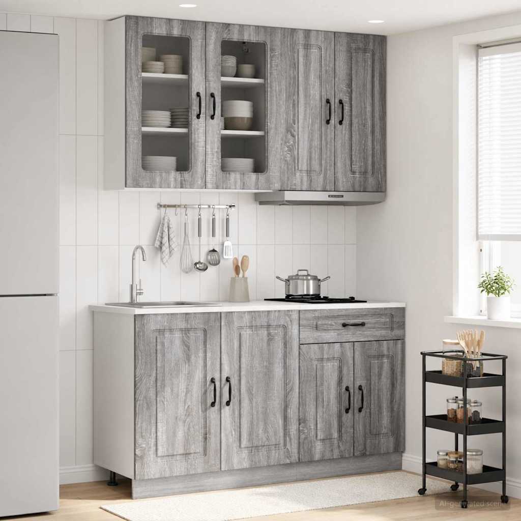 Virtuvės vienetas KALMAR 4 pcs Pilka Sonoma Apdirbta mediena