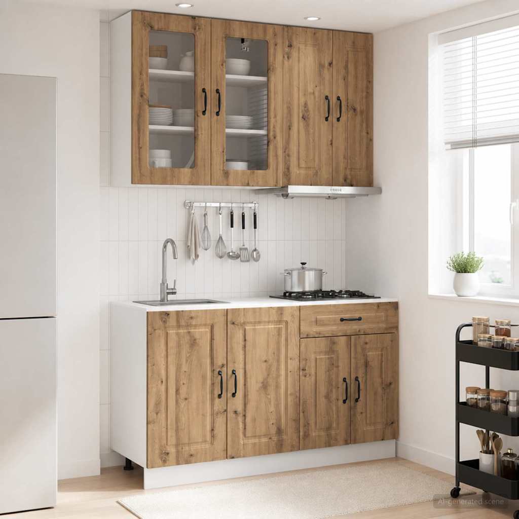 Virtuvės vienetas KALMAR 4 pcs Artisano ąžuolo Apdirbta mediena