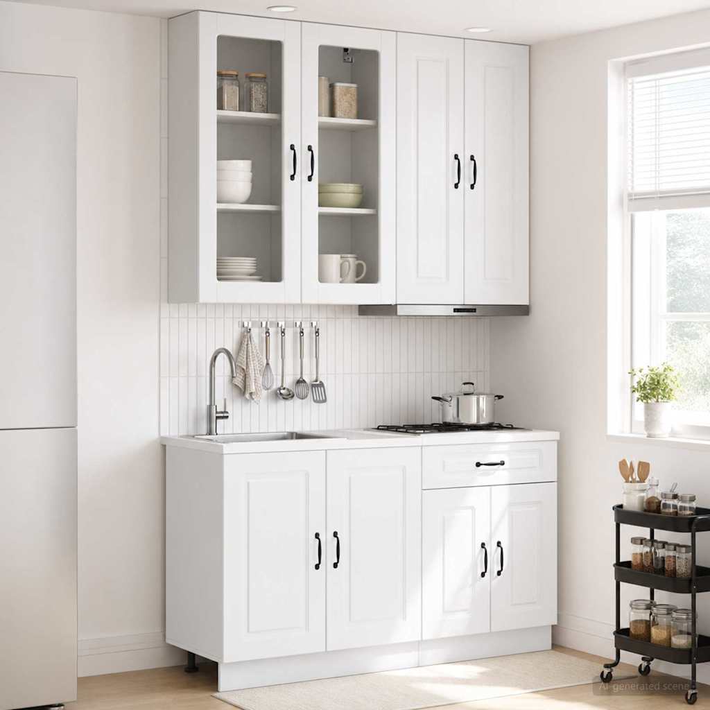 Virtuvės vienetas KALMAR 4 pcs Itin blizgi balta
