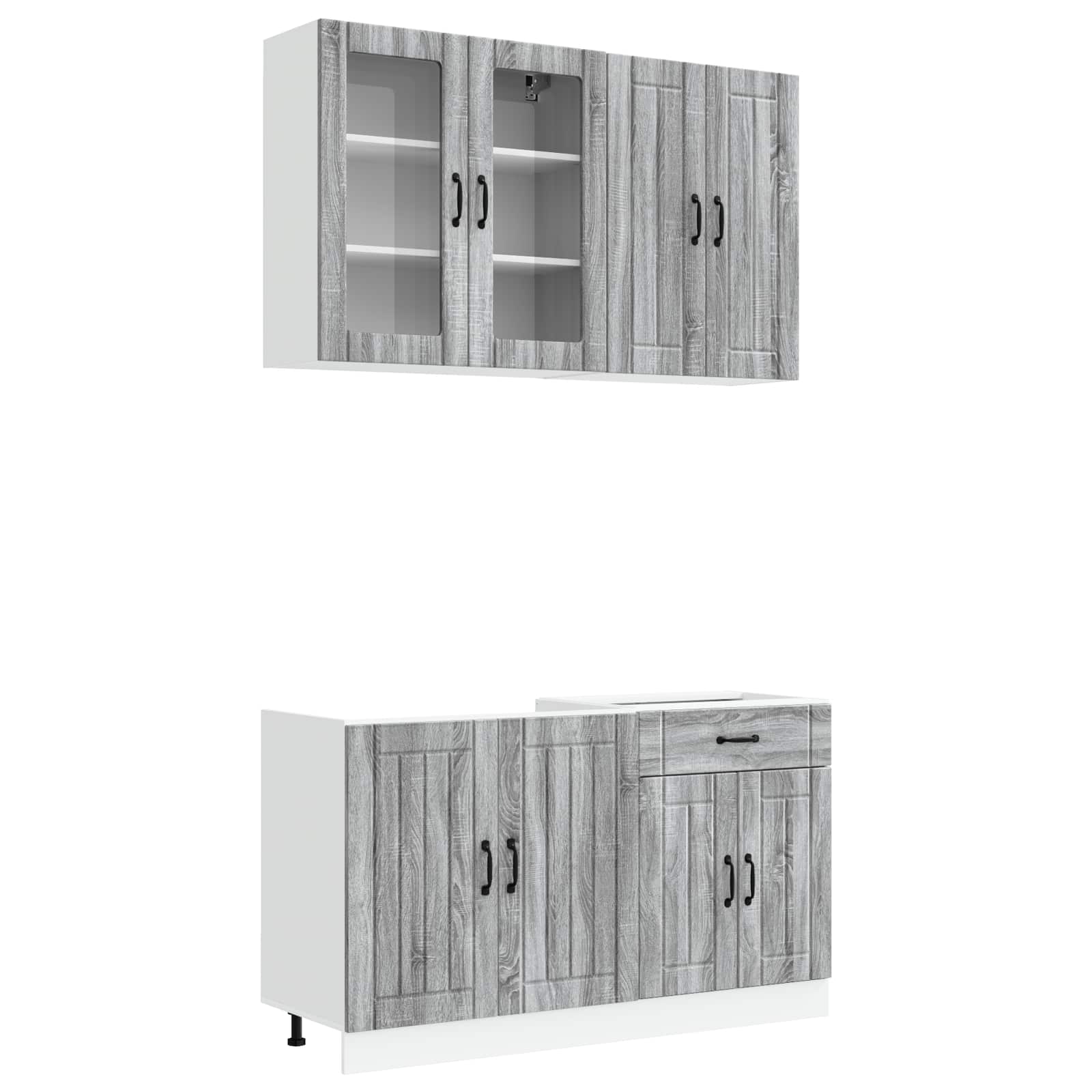 Virtuvės vienetas LUCCA 4 pcs Pilka Sonoma Apdirbta mediena