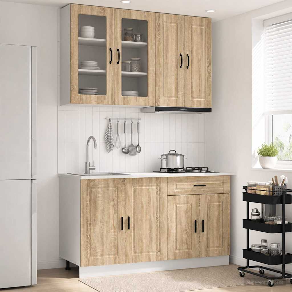 Virtuvės vienetas PORTO 4 pcs Sonoma ąžuolas Apdirbta mediena