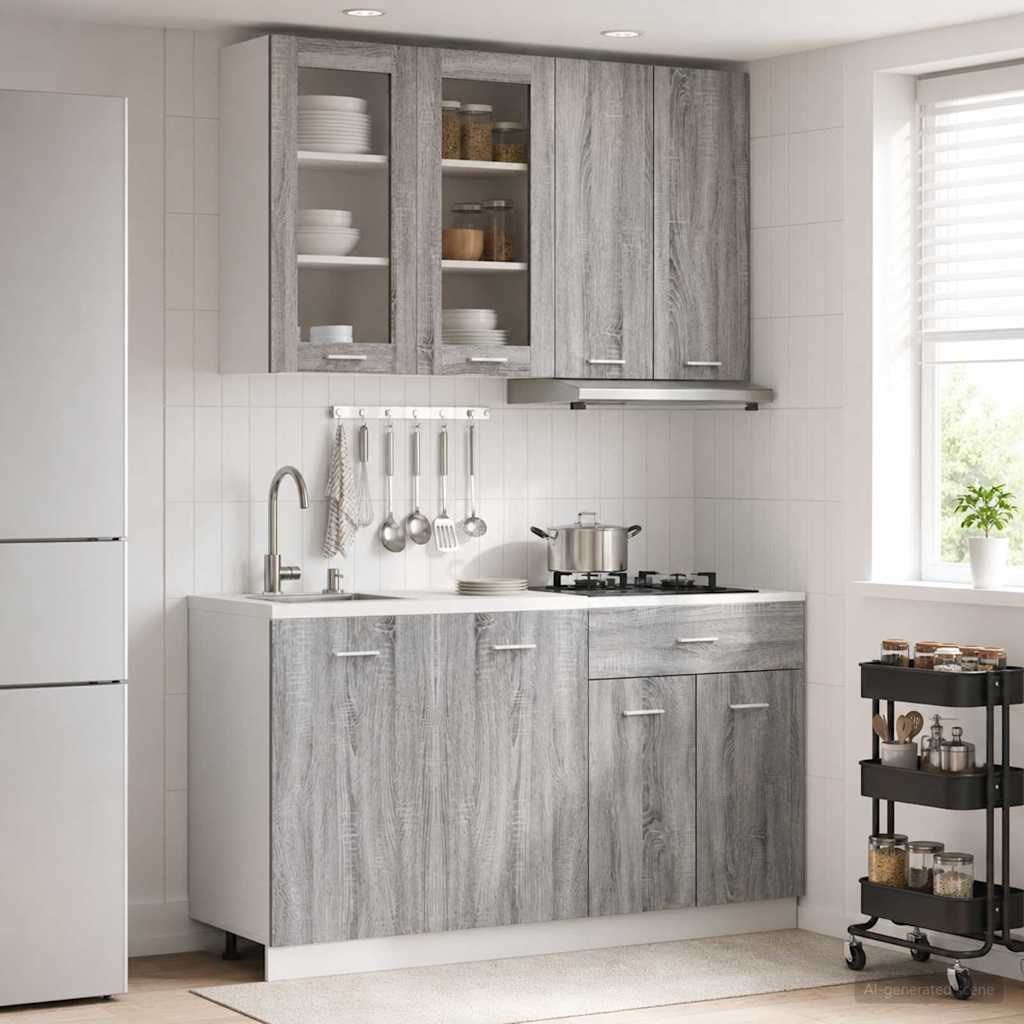 Virtuvės vienetas LYON 4 pcs Pilka Sonoma Apdirbta mediena