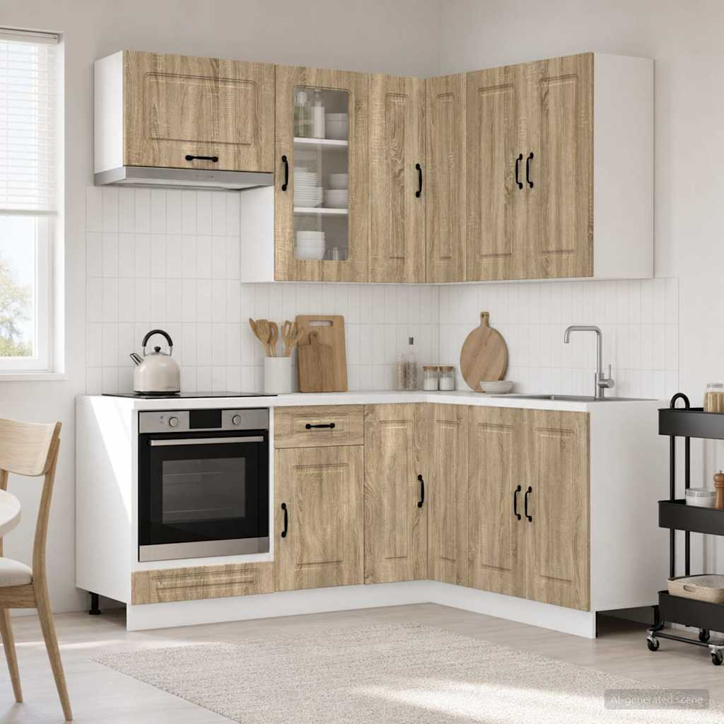 Virtuvės vienetas KALMAR 8 pcs Sonoma ąžuolas Apdirbta mediena