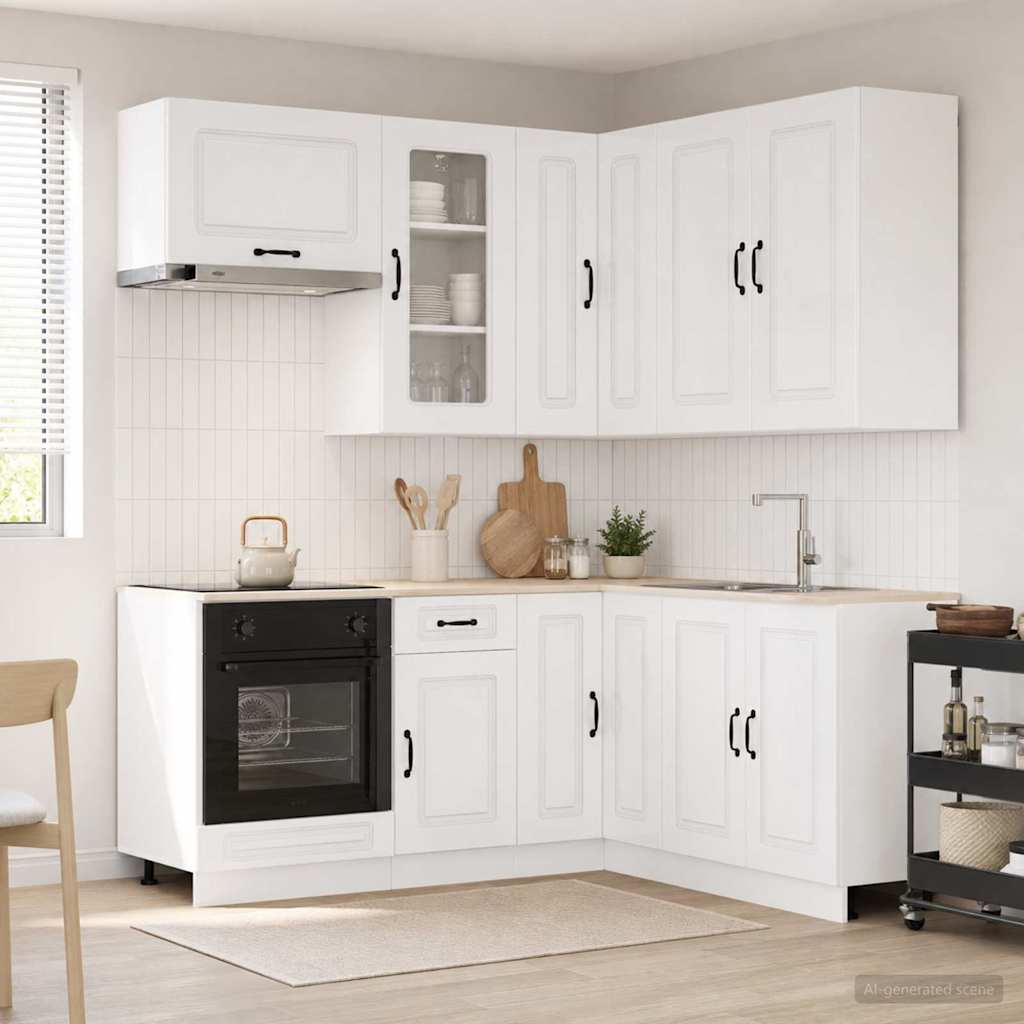Virtuvės vienetas KALMAR 8 pcs Itin blizgi balta