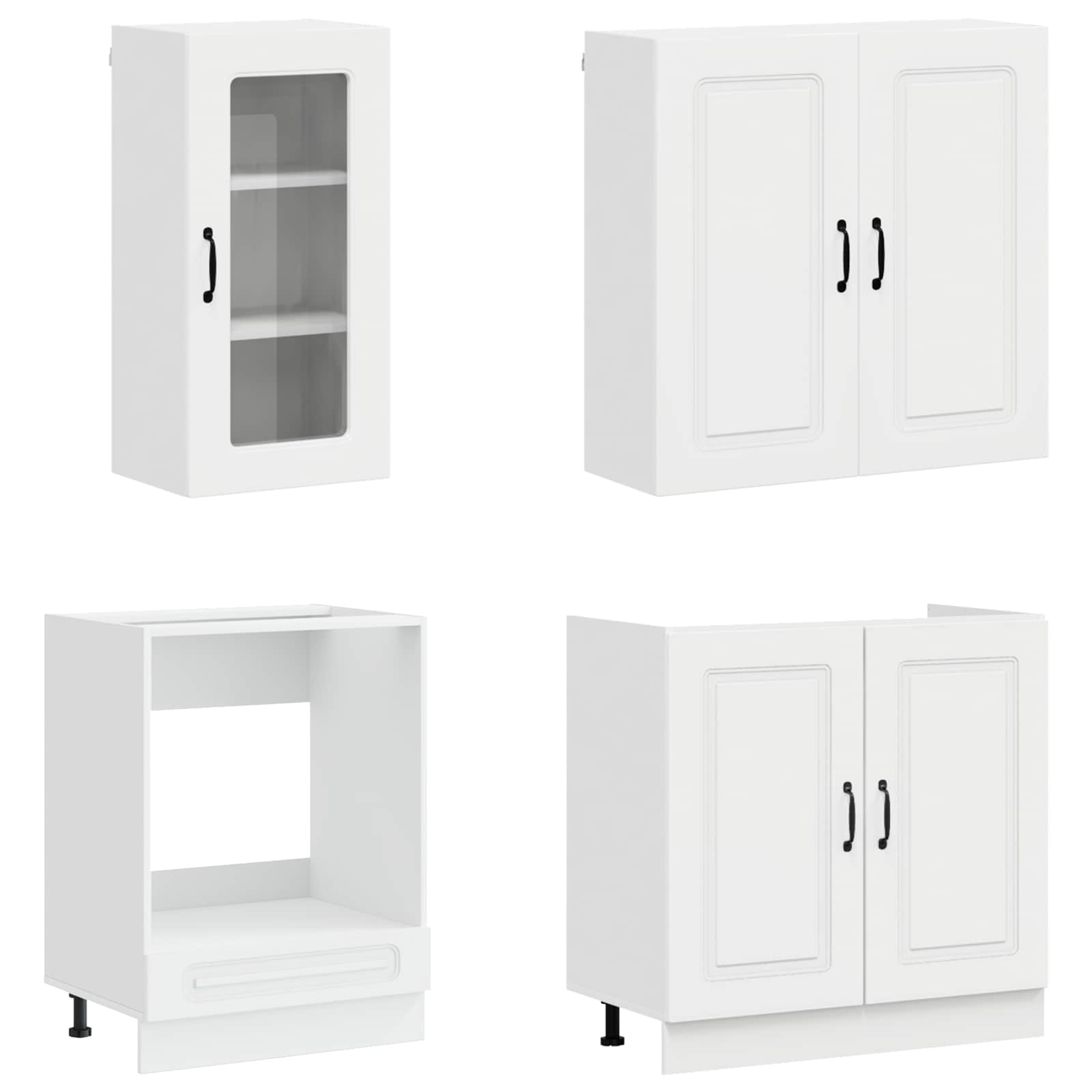 Virtuvės vienetas KALMAR 8 pcs Itin blizgi balta