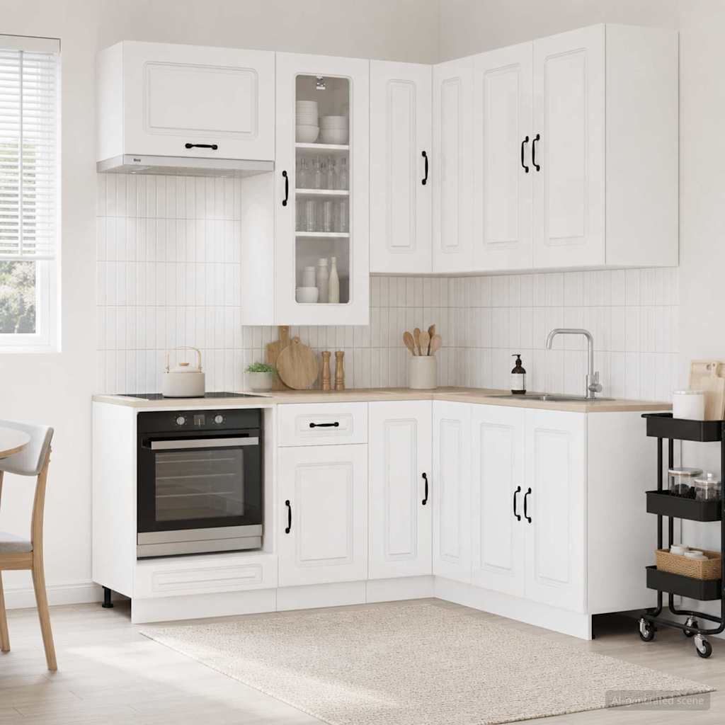 Virtuvės vienetas KALMAR 8 pcs Itin blizgi balta