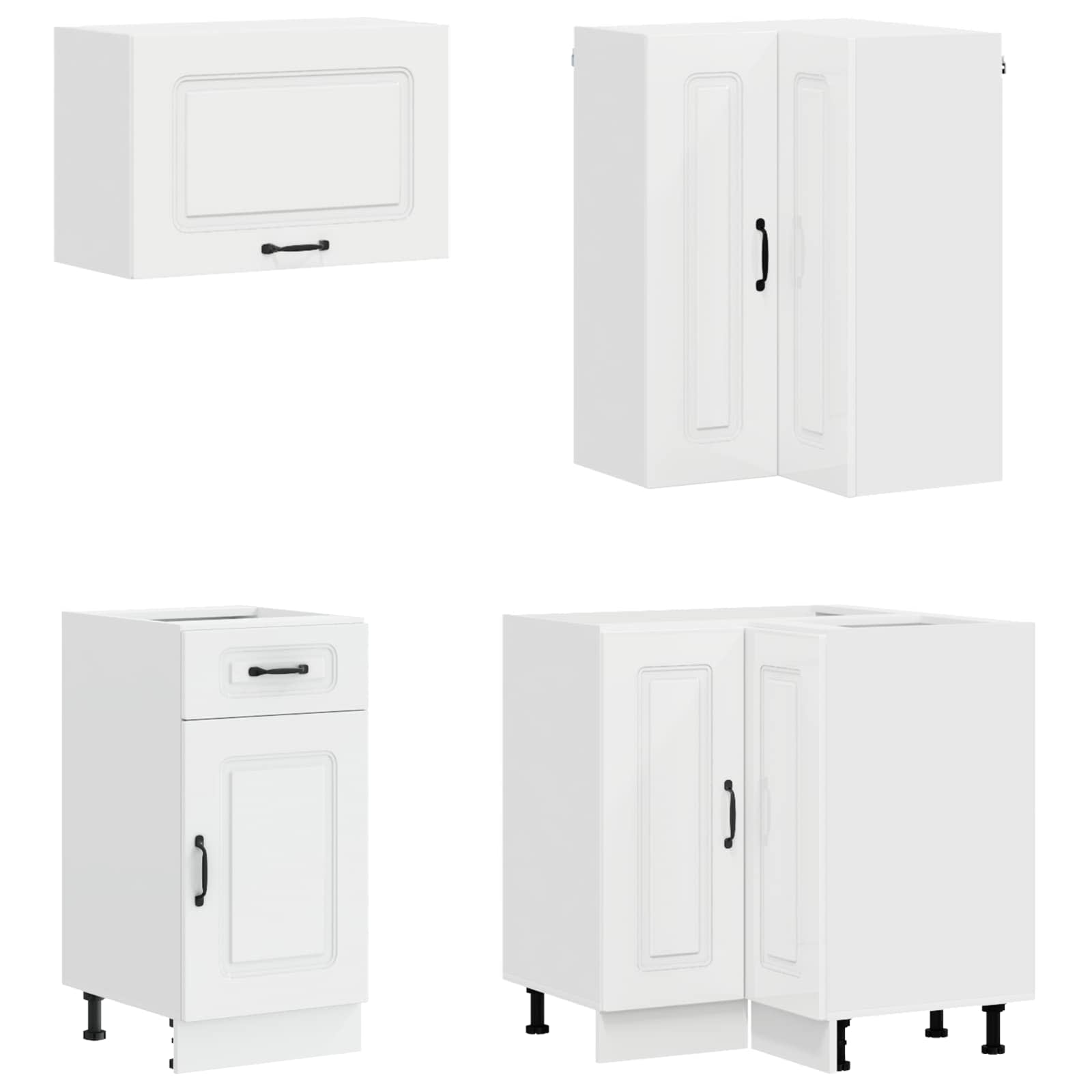 Virtuvės vienetas KALMAR 8 pcs Itin blizgi balta