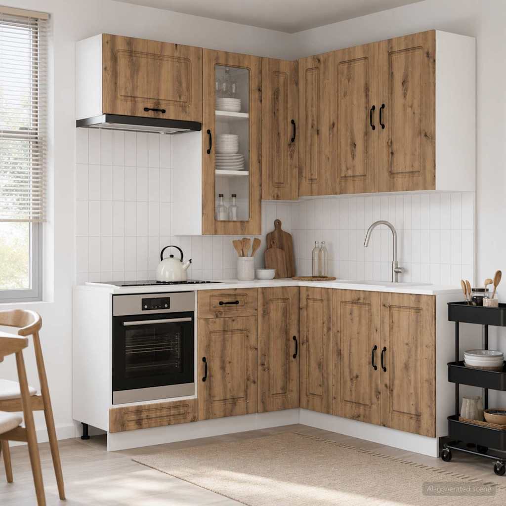 Virtuvės vienetas KALMAR 8 pcs Artisano ąžuolo Apdirbta mediena