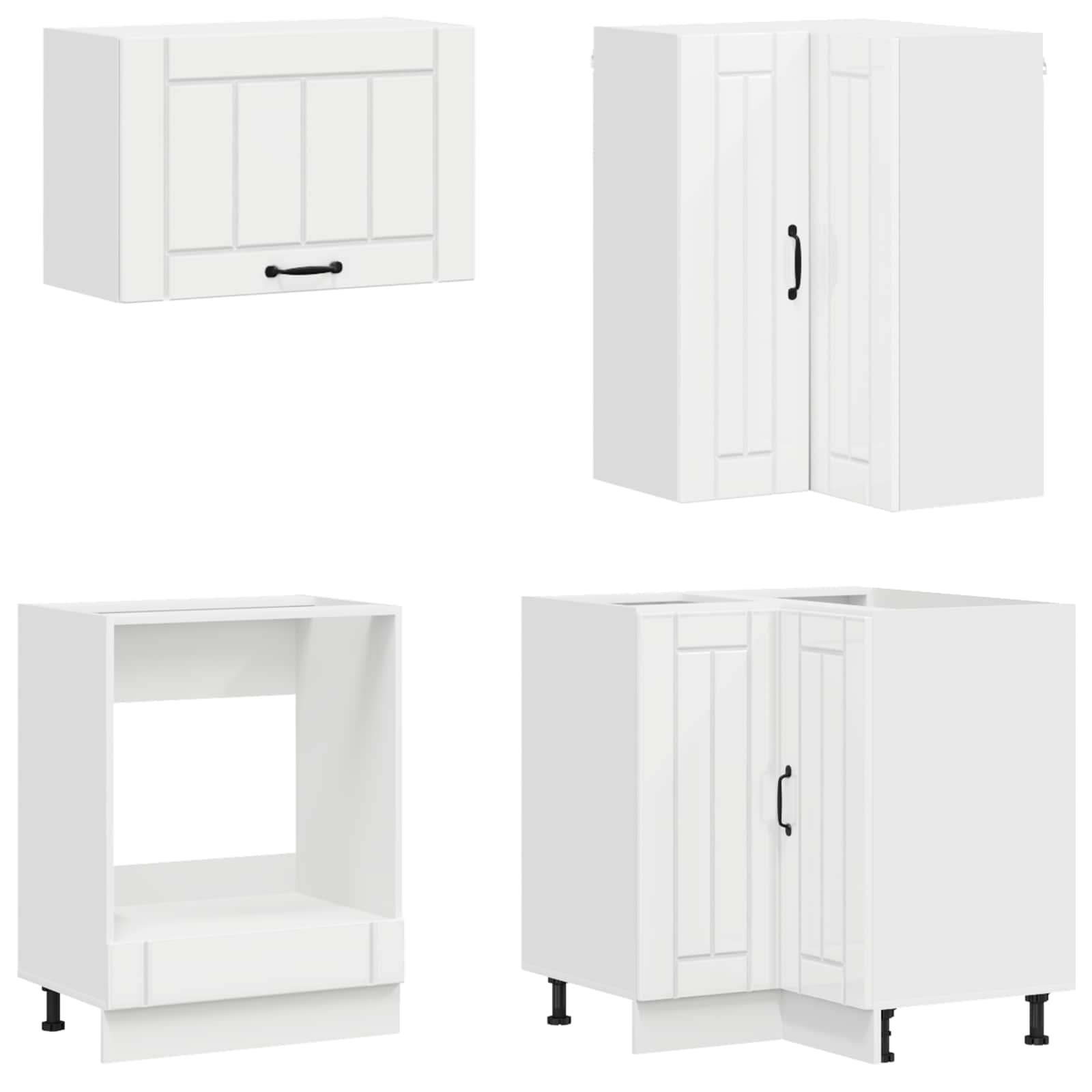 Virtuvės vienetas LUCCA 8 pcs Itin blizgi balta