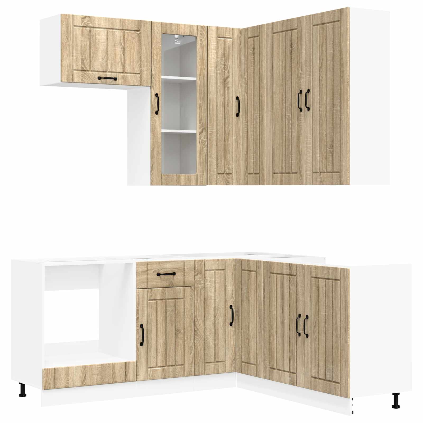 Virtuvės vienetas LUCCA 8 pcs Sonoma ąžuolas Apdirbta mediena