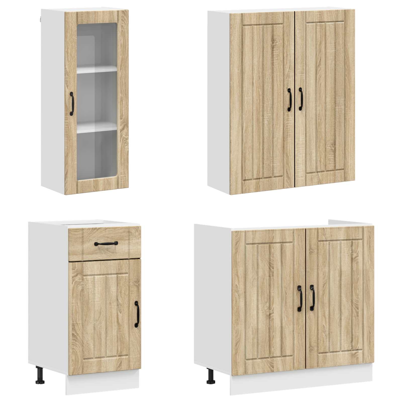 Virtuvės vienetas LUCCA 8 pcs Sonoma ąžuolas Apdirbta mediena