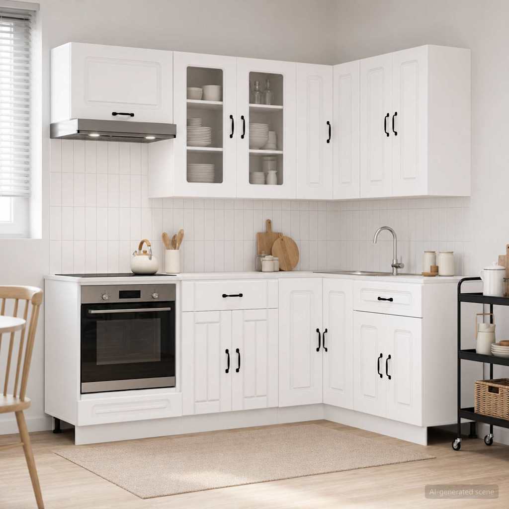Virtuvės vienetas KALMAR 8 pcs Balta Apdirbta mediena